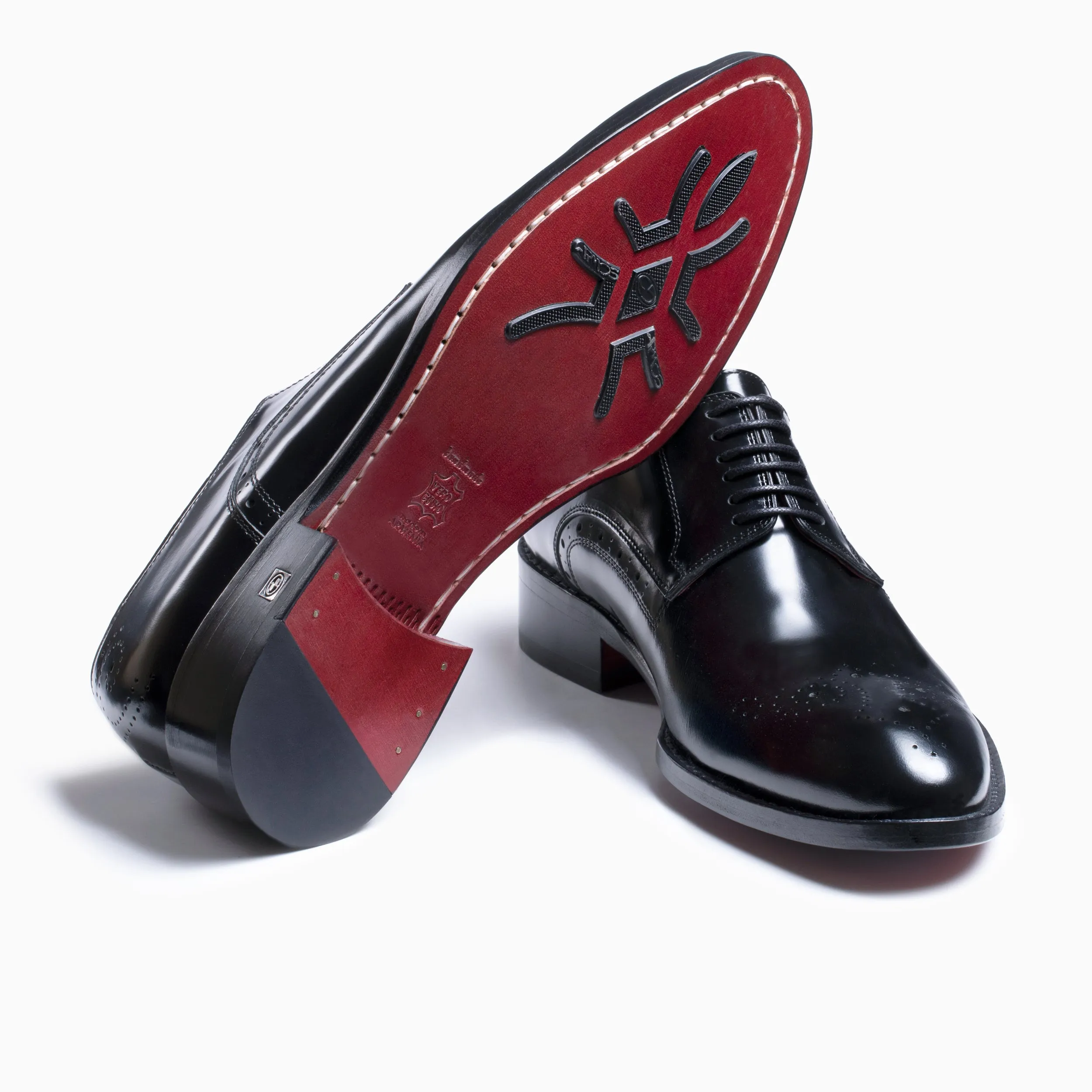 Men's Black Leather Derby Lace-up sold by Armos product image thumbnail 4