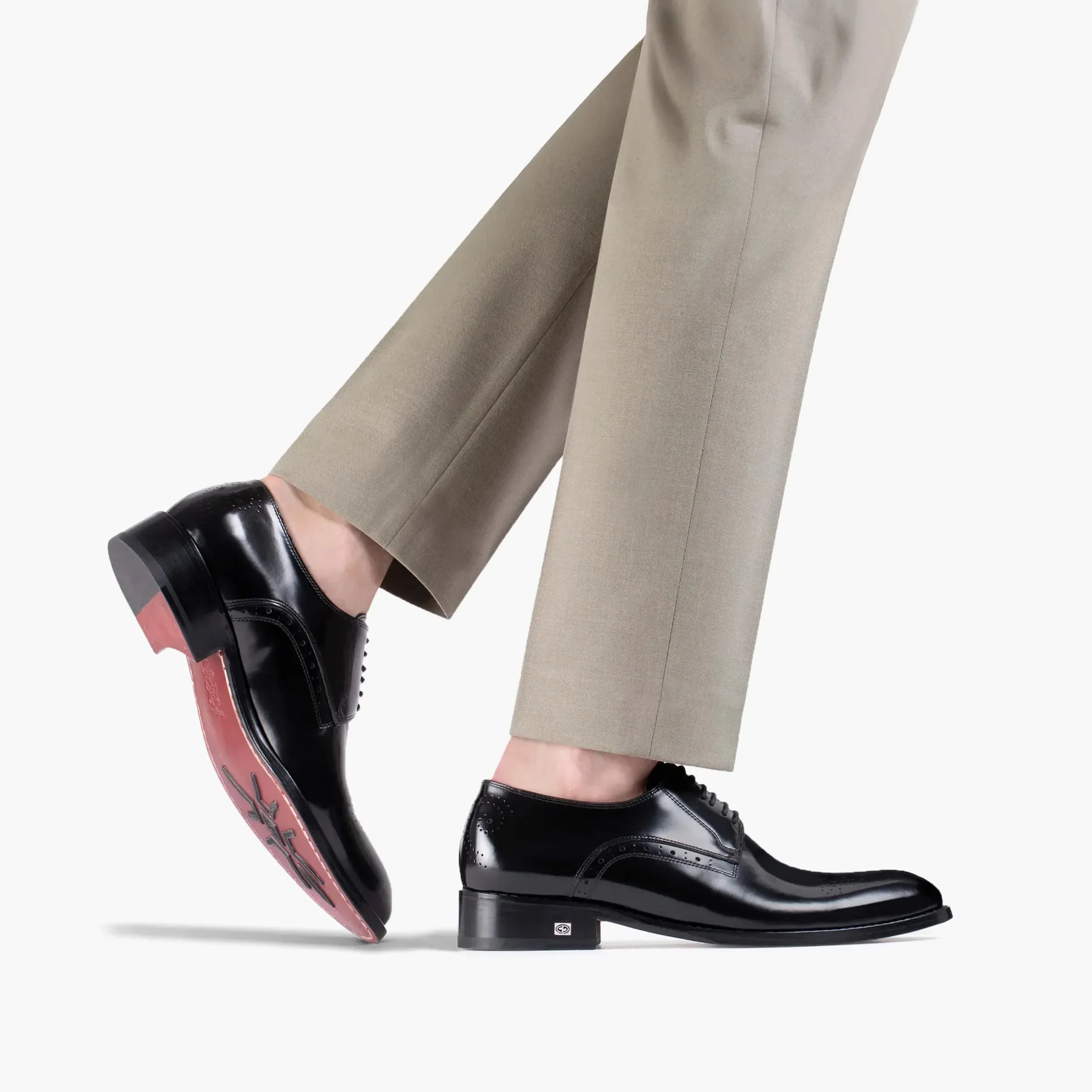 Men's Black Leather Derby Lace-up sold by Armos product image thumbnail 2