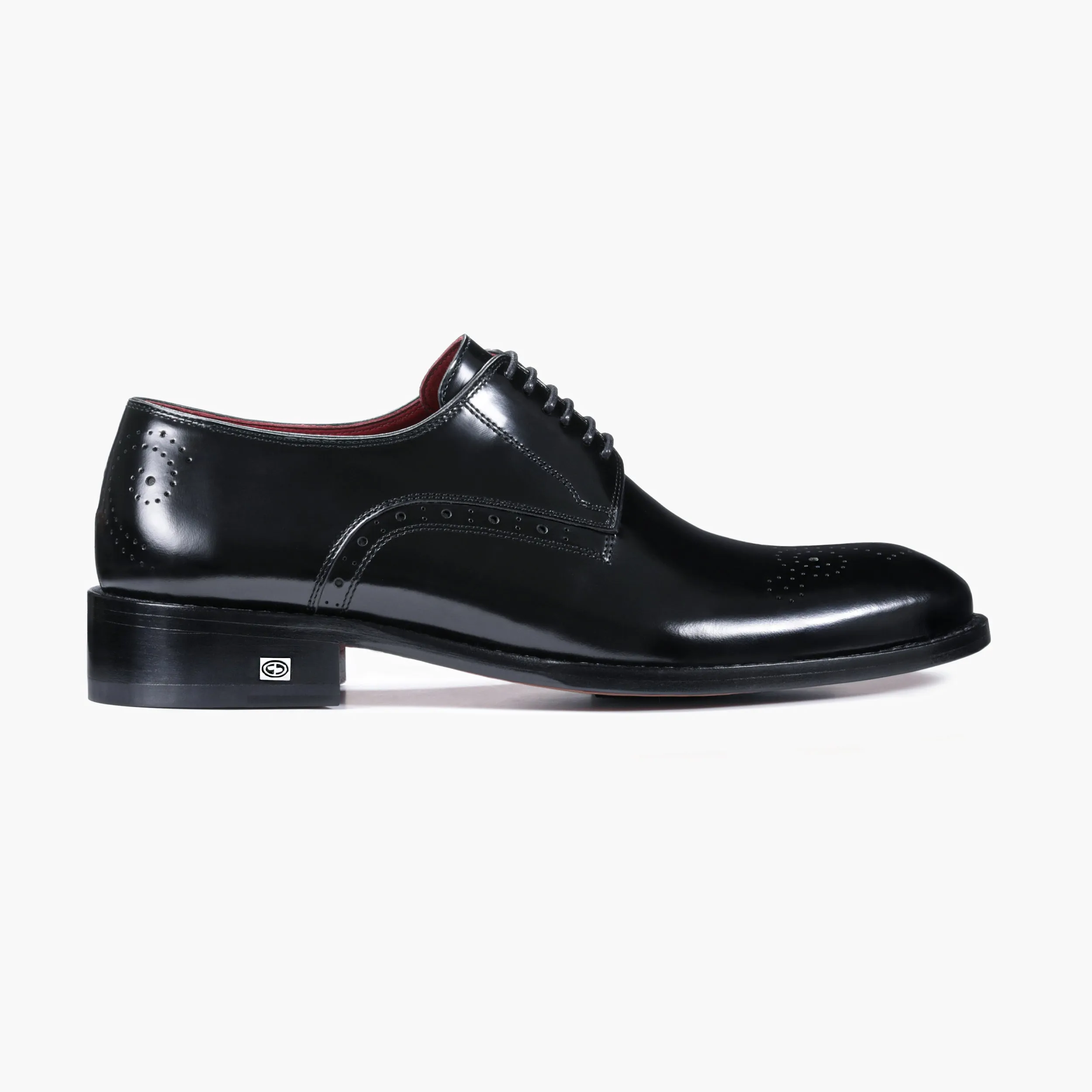 Men's Black Leather Derby Lace-up sold by Armos