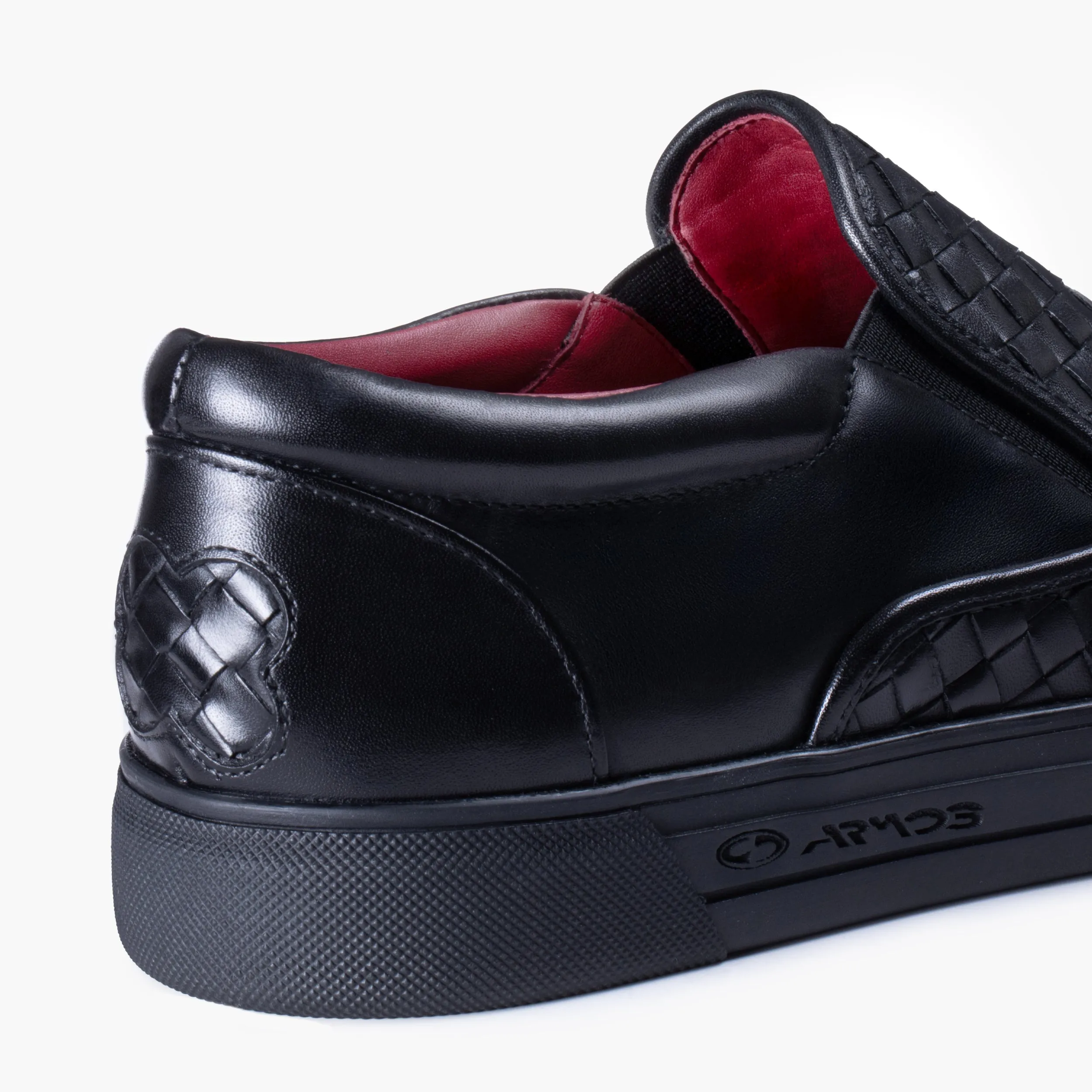 Men's Black Woven Slip-On Sneaker sold by Armos product image thumbnail 5