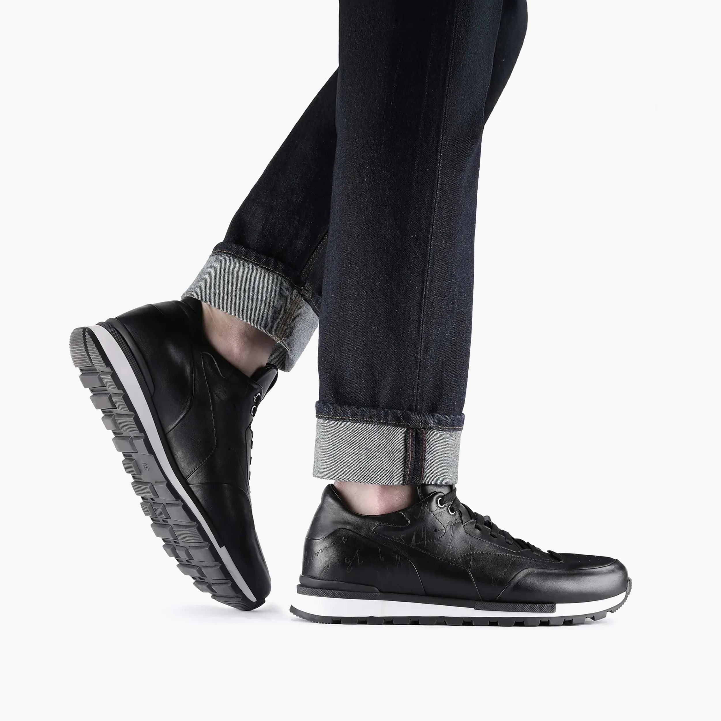 Men's Black Sneaker with White Sole sold by Armos product image thumbnail 2