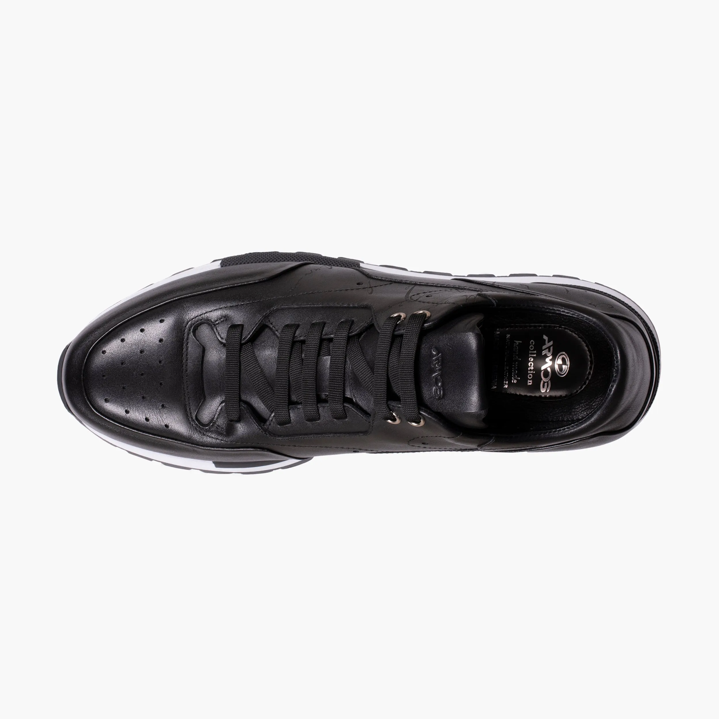 Men's Black Sneaker with White Sole sold by Armos product image thumbnail 4