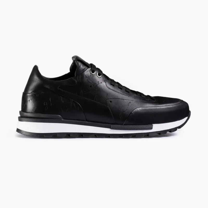 Men's Black Sneaker with White Sole sold by Armos