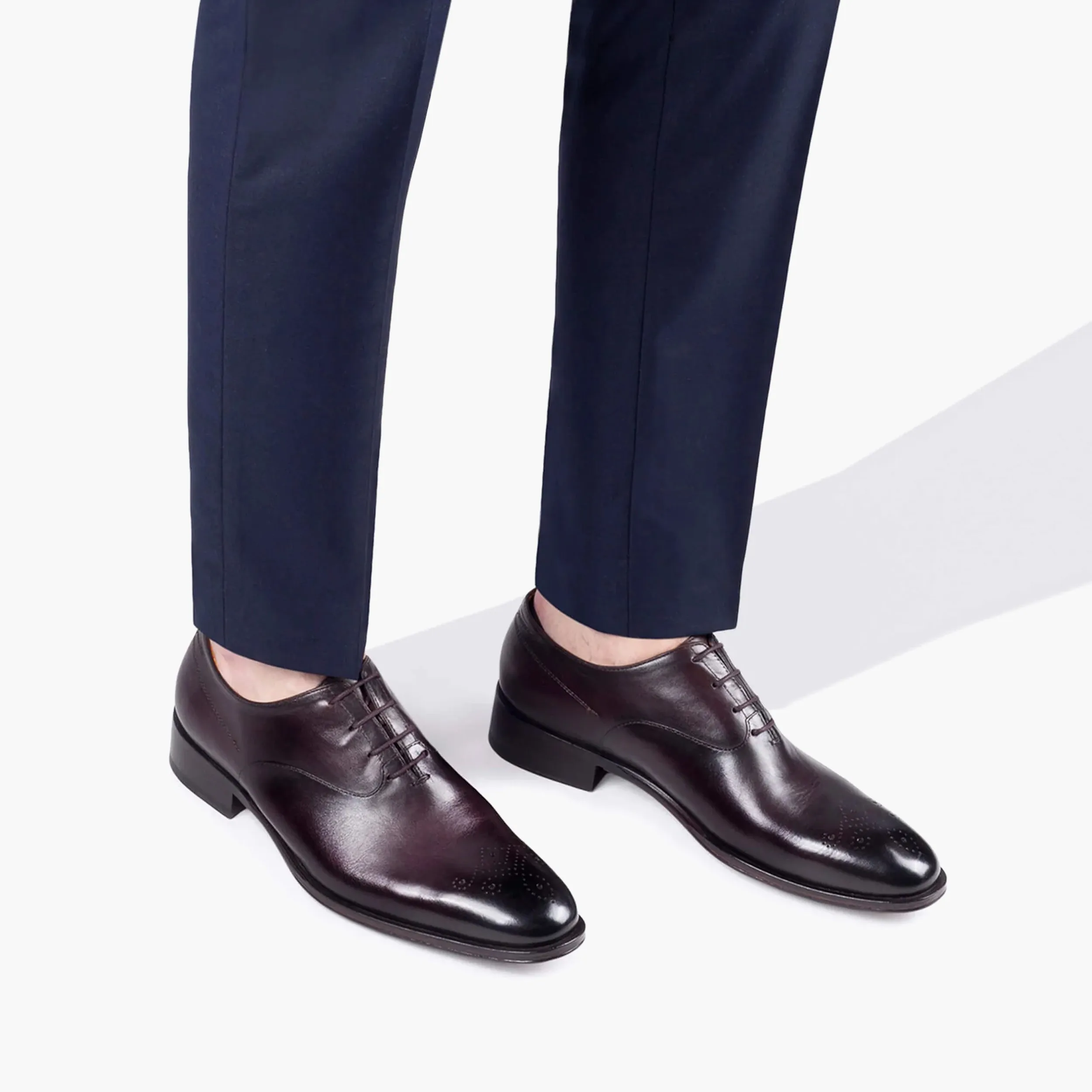 Men's Wine Leather Oxford Lace-up sold by Armos product image thumbnail 5