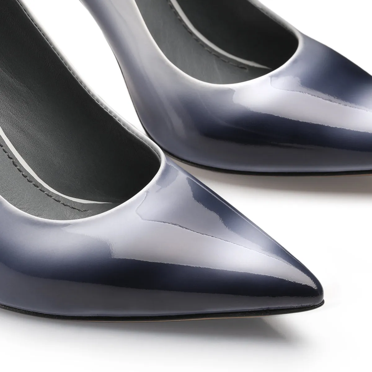 Women’s Steel Blue Patent Leather Pump sold by Armos product image thumbnail 4