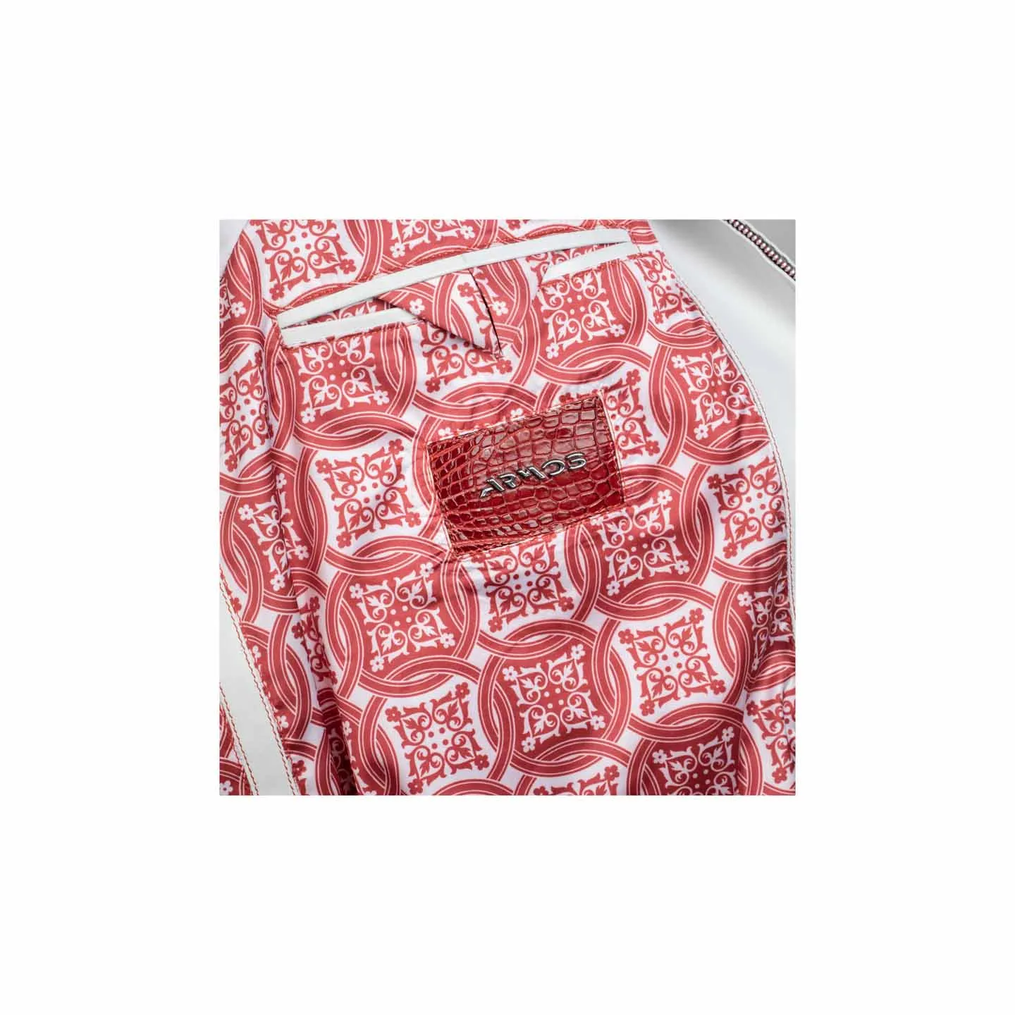 Two-tone crocodile leather jacket sold by Armos product image thumbnail 5