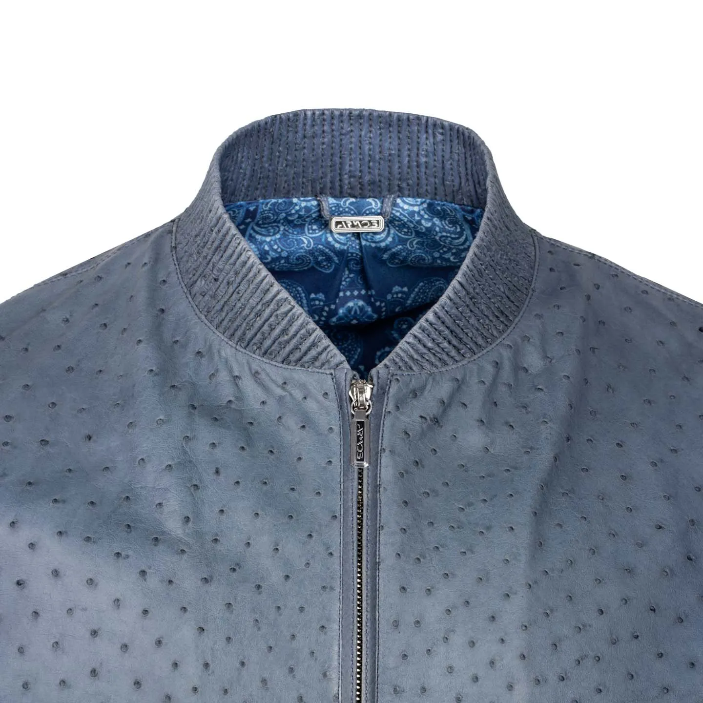 Ostrich leather jacket sold by Armos product image thumbnail 3