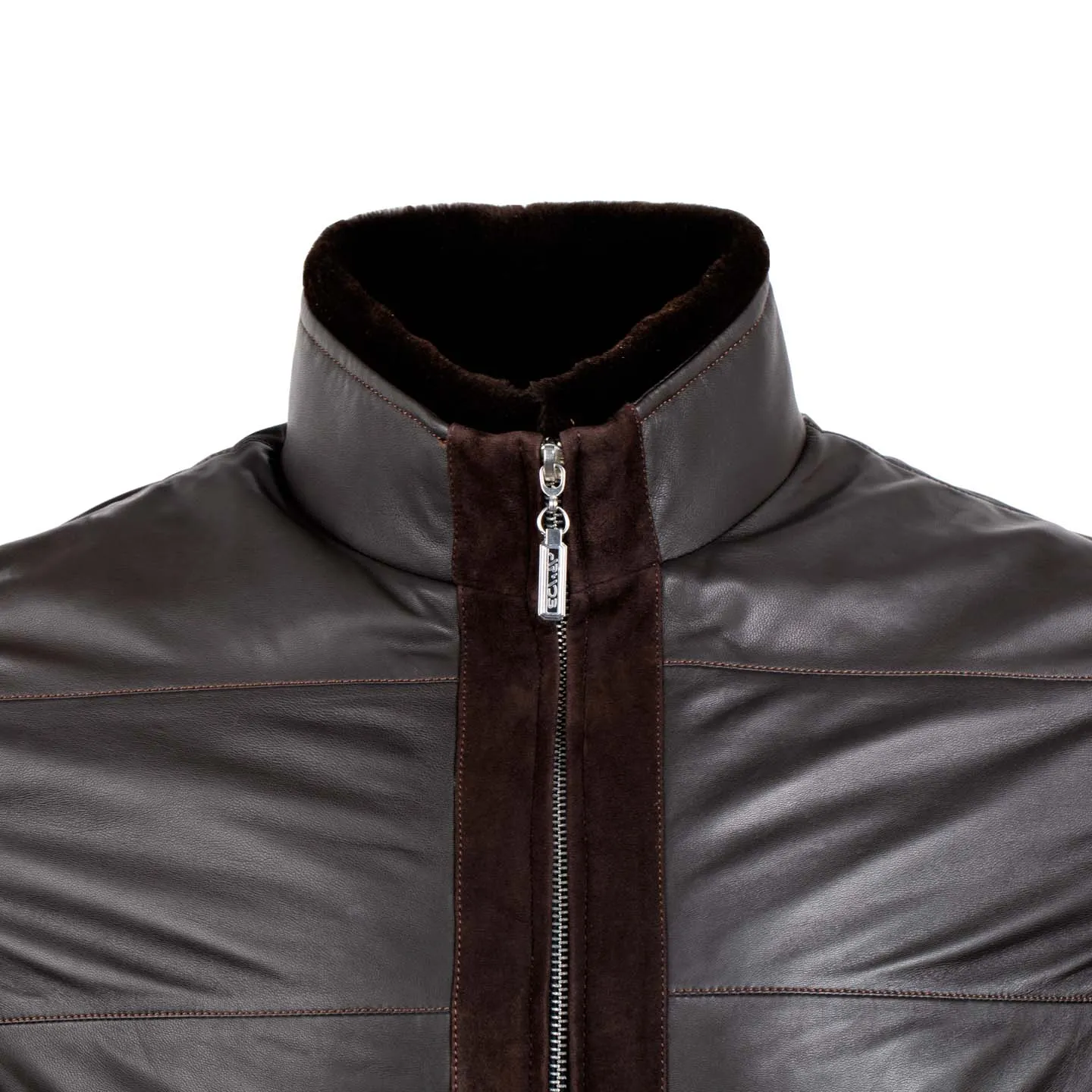 Leather and suede jacket sold by Armos product image thumbnail 3