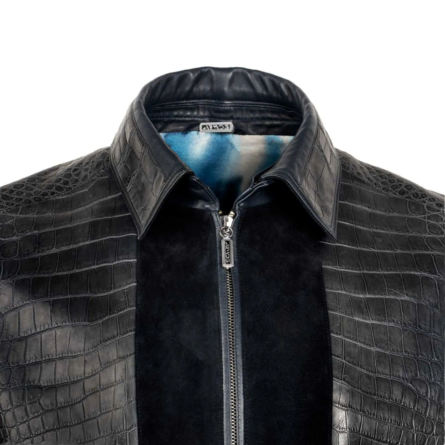 Elegant crocodile leather jacket sold by Armos product image thumbnail 3