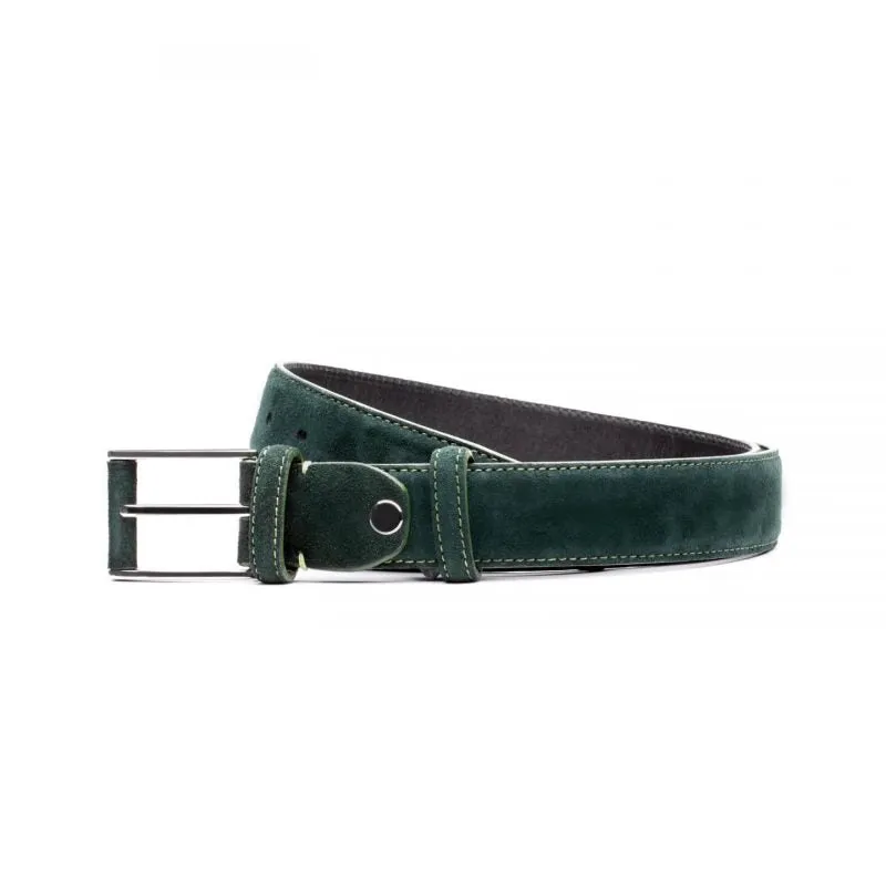 Men's Emerald Green Suede Belt sold by Armos