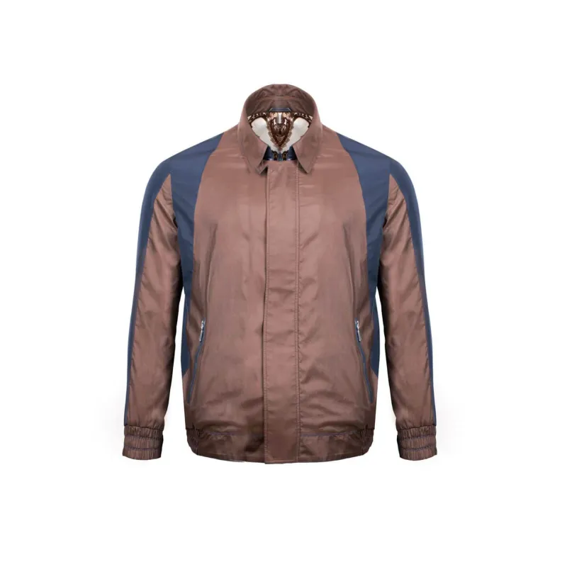 Brown waterproof jacket sold by Armos