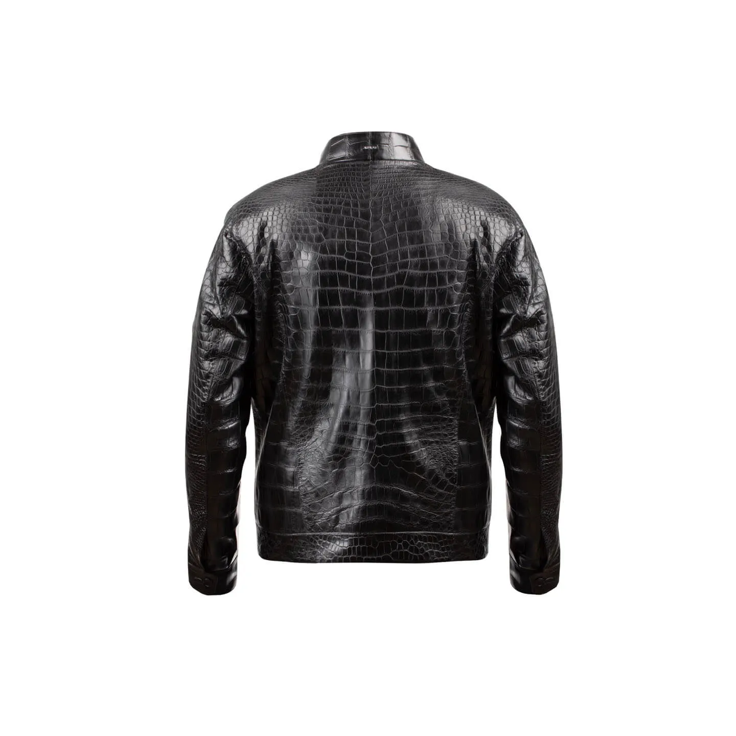 Black crocodile leather jacket sold by Armos product image thumbnail 2