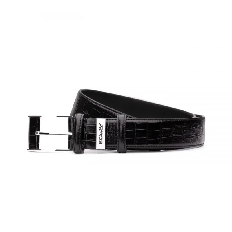 Patterned leather belt sold by Armos