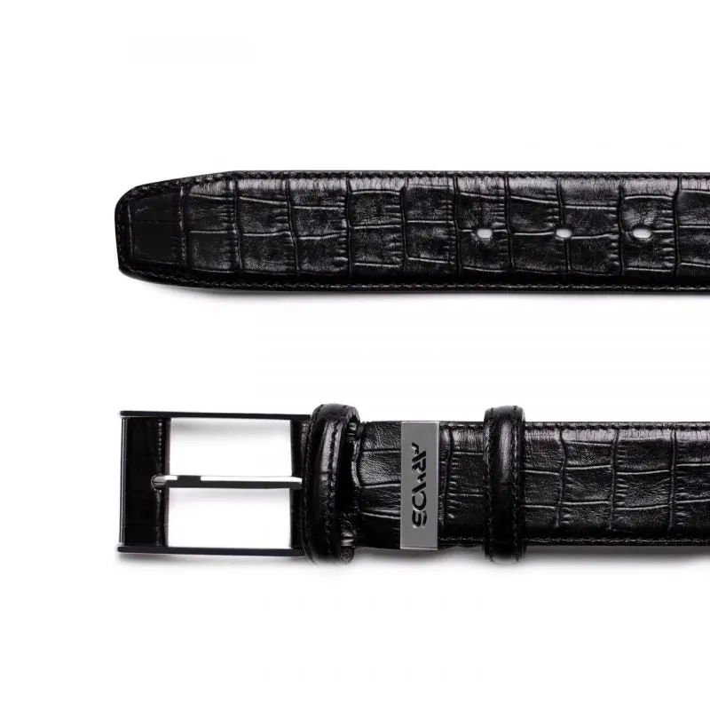 Patterned leather belt sold by Armos product image thumbnail 2