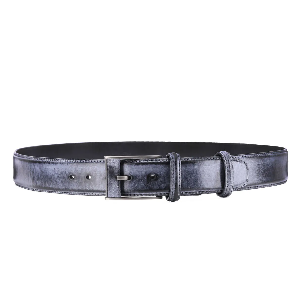 Gray leather belt sold by Armos product image thumbnail 3