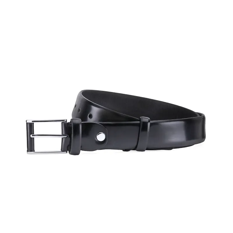 Black leather belt sold by Armos