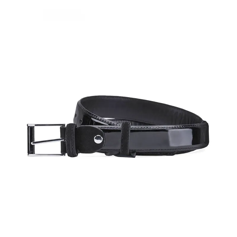 Lacquered leather belt sold by Armos