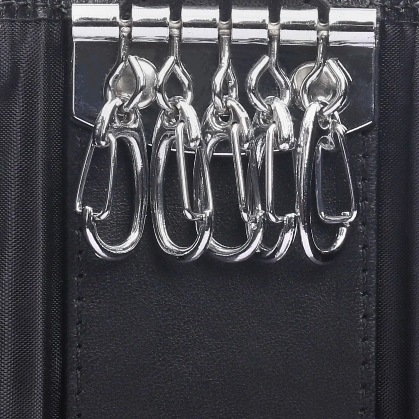 Black leather key holder sold by Armos product image thumbnail 3