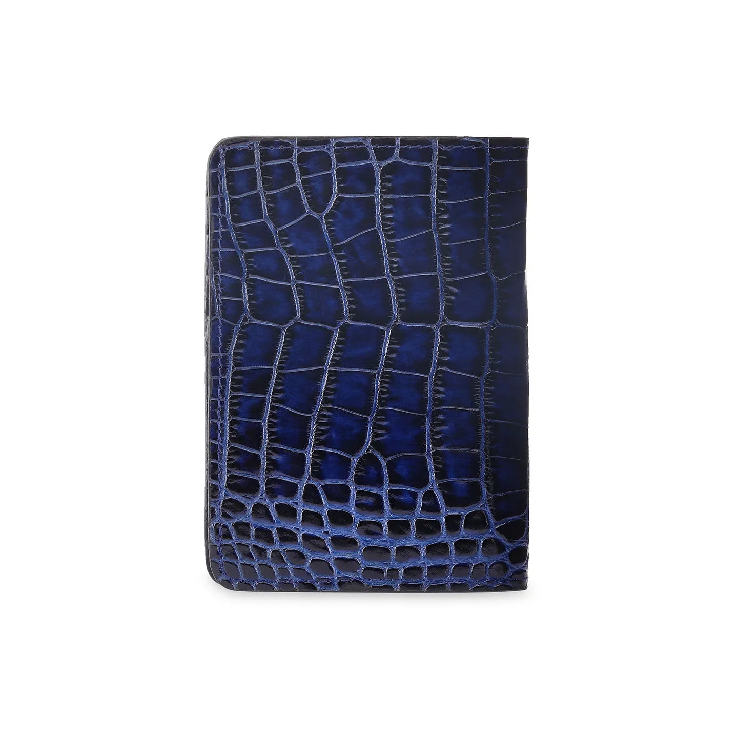 Blue leather passport case sold by Armos product image thumbnail 4