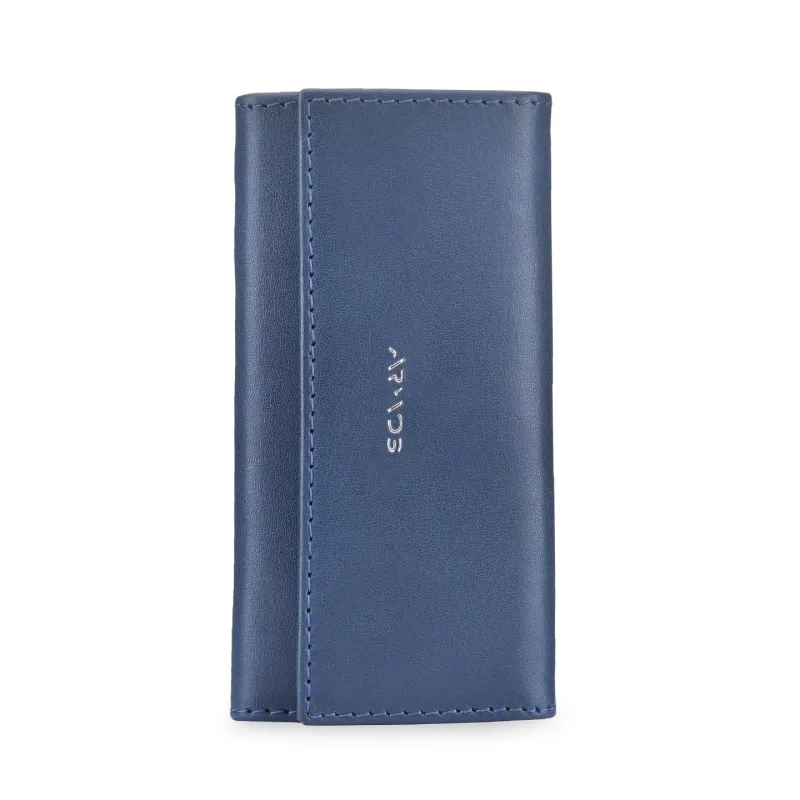 Blue leather key case sold by Armos