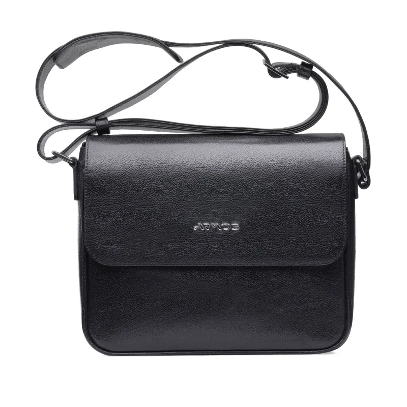 Black leather bag sold by Armos