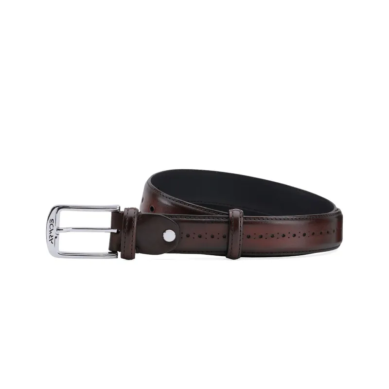 Brown Belt with perforation sold by Armos