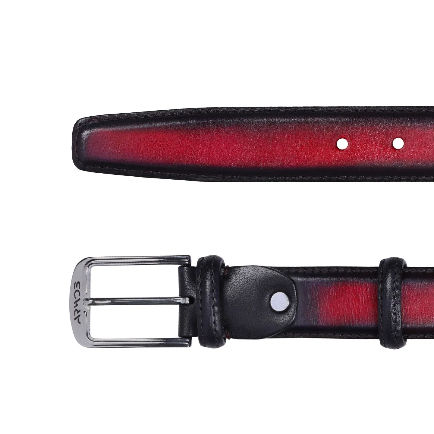Red patinated belt sold by Armos product image thumbnail 3
