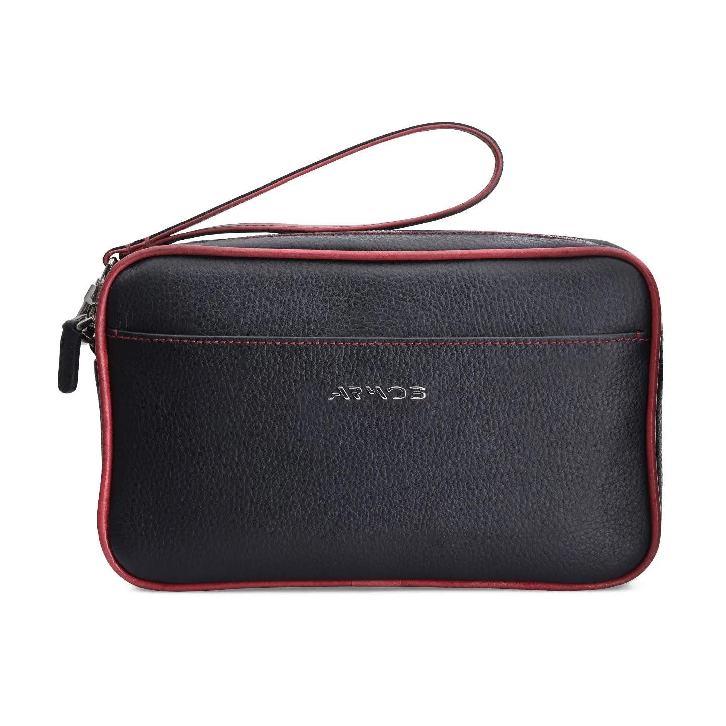 Black bag with red details sold by Armos