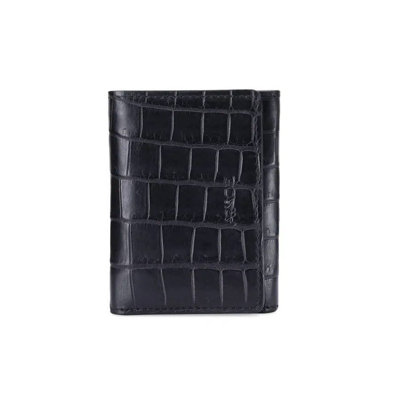Black crocodile leather wallet sold by Armos
