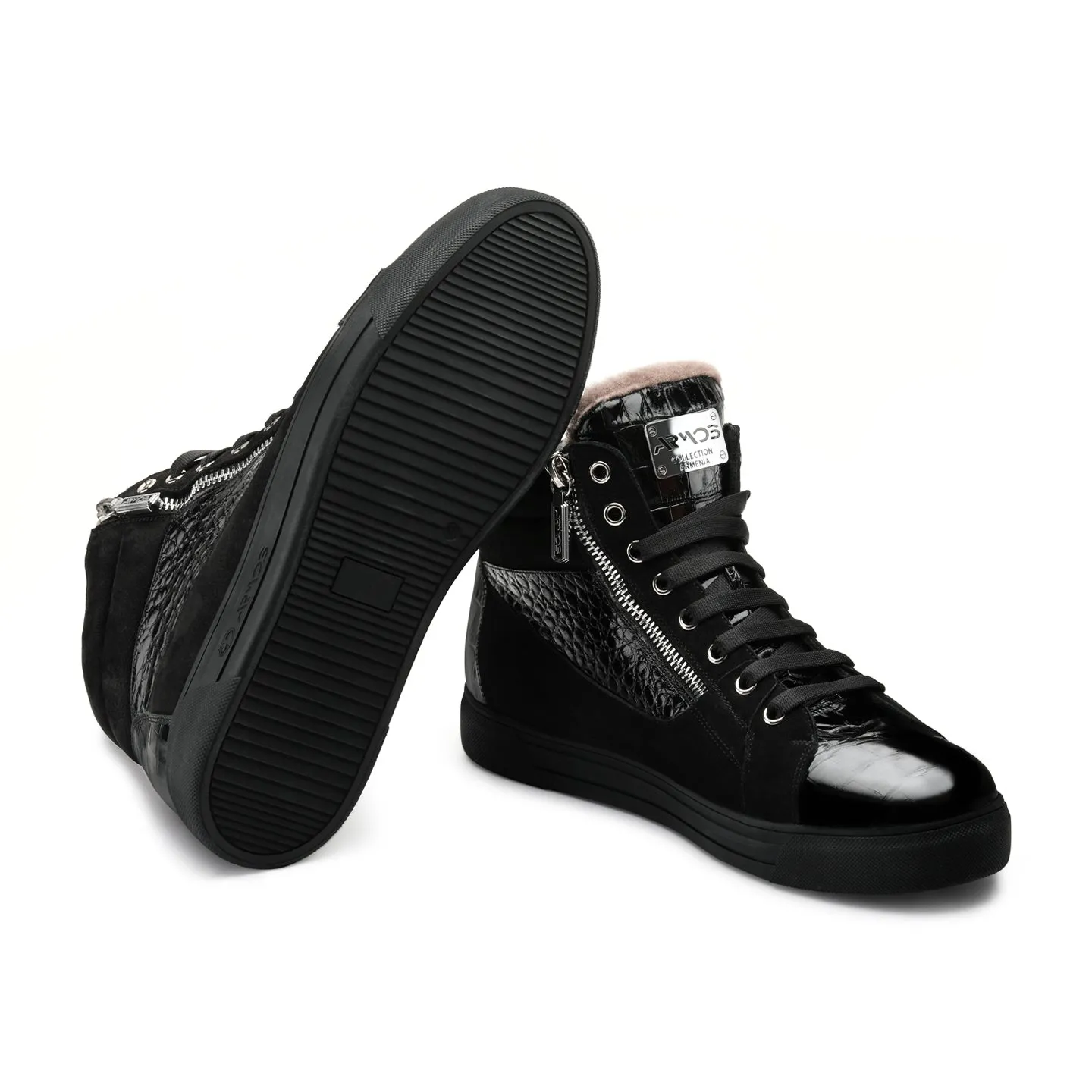 Black insulated sneakers sold by Armos product image thumbnail 3