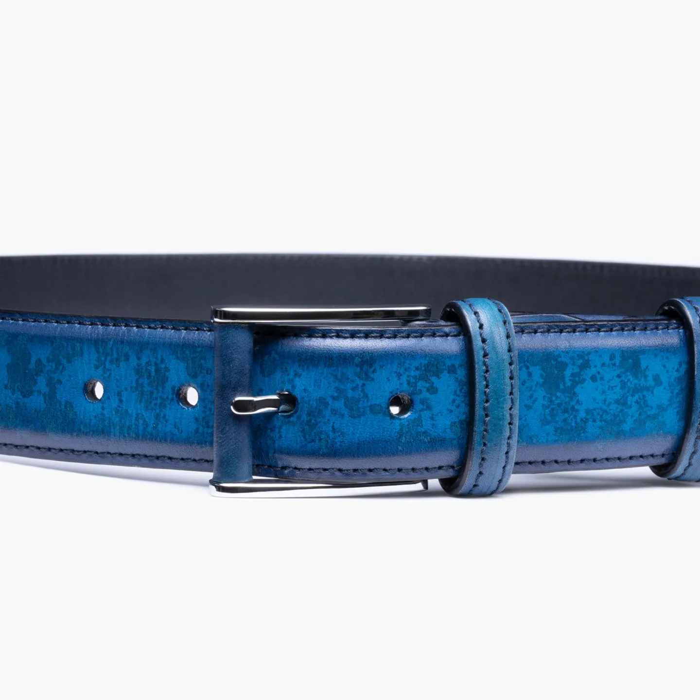 Men's blue patinated belt sold by Armos product image thumbnail 4