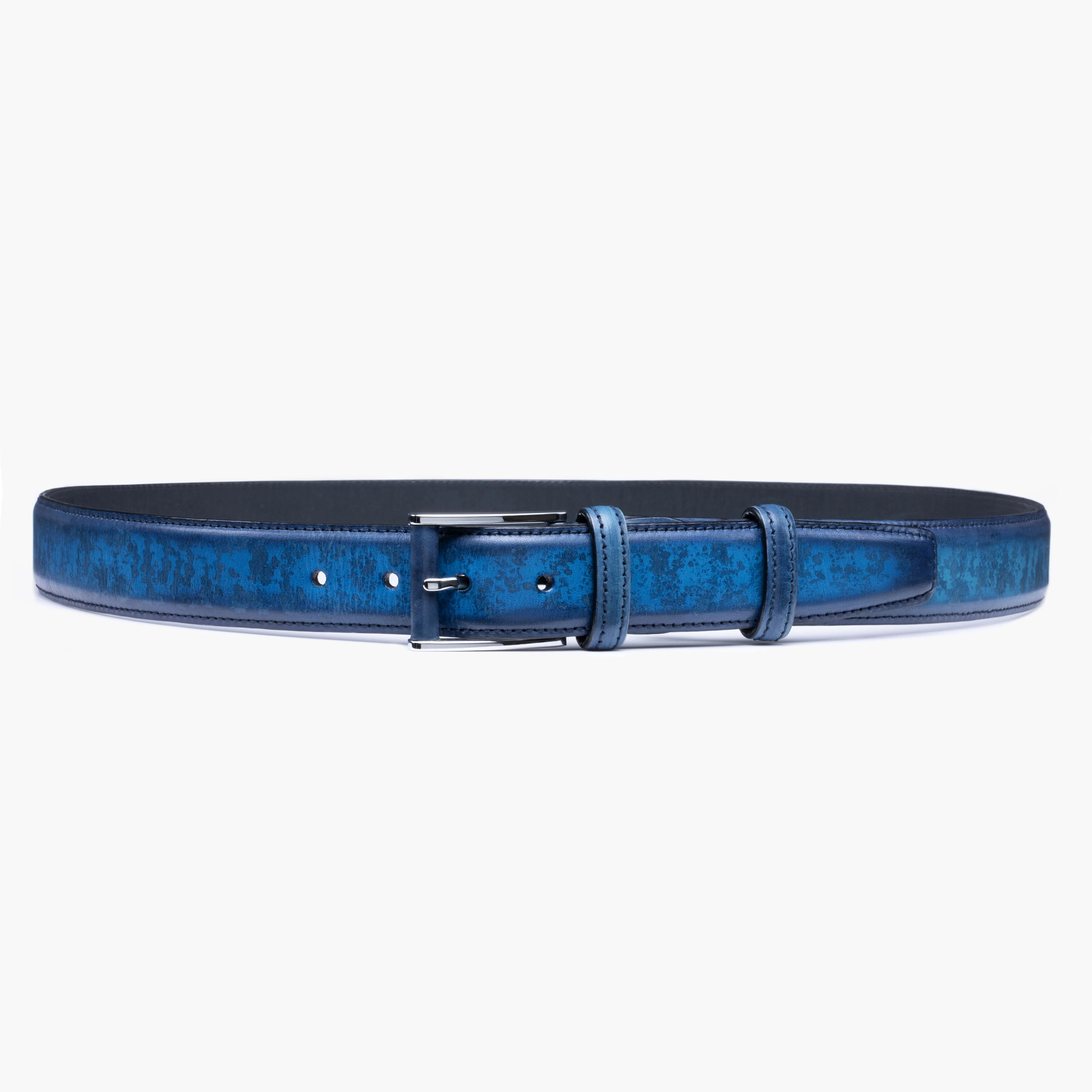 Men's blue patinated belt sold by Armos product image thumbnail 3