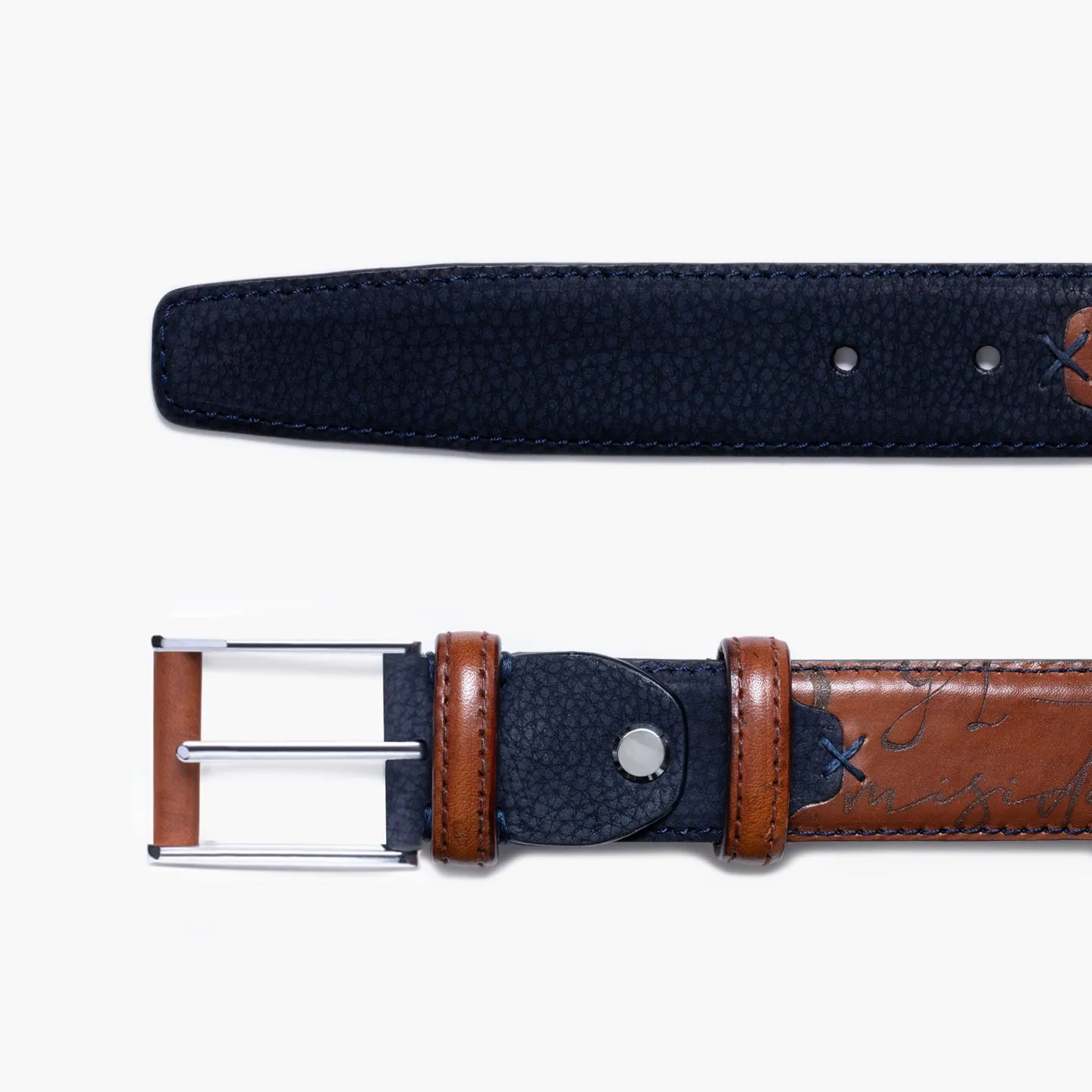 Leather and nubuck belt sold by Armos product image thumbnail 2