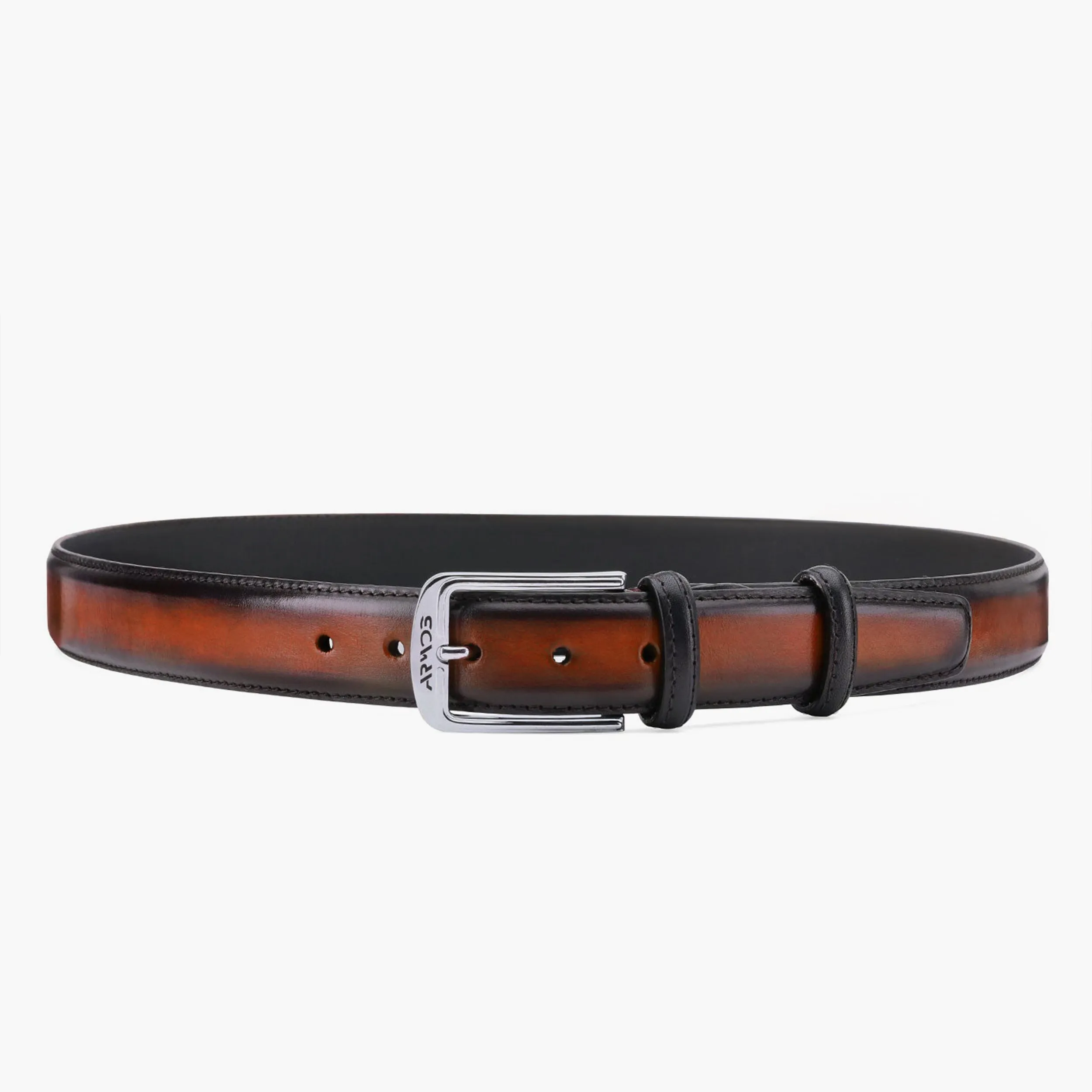 Cognac patina Leather Belt sold by Armos product image thumbnail 3