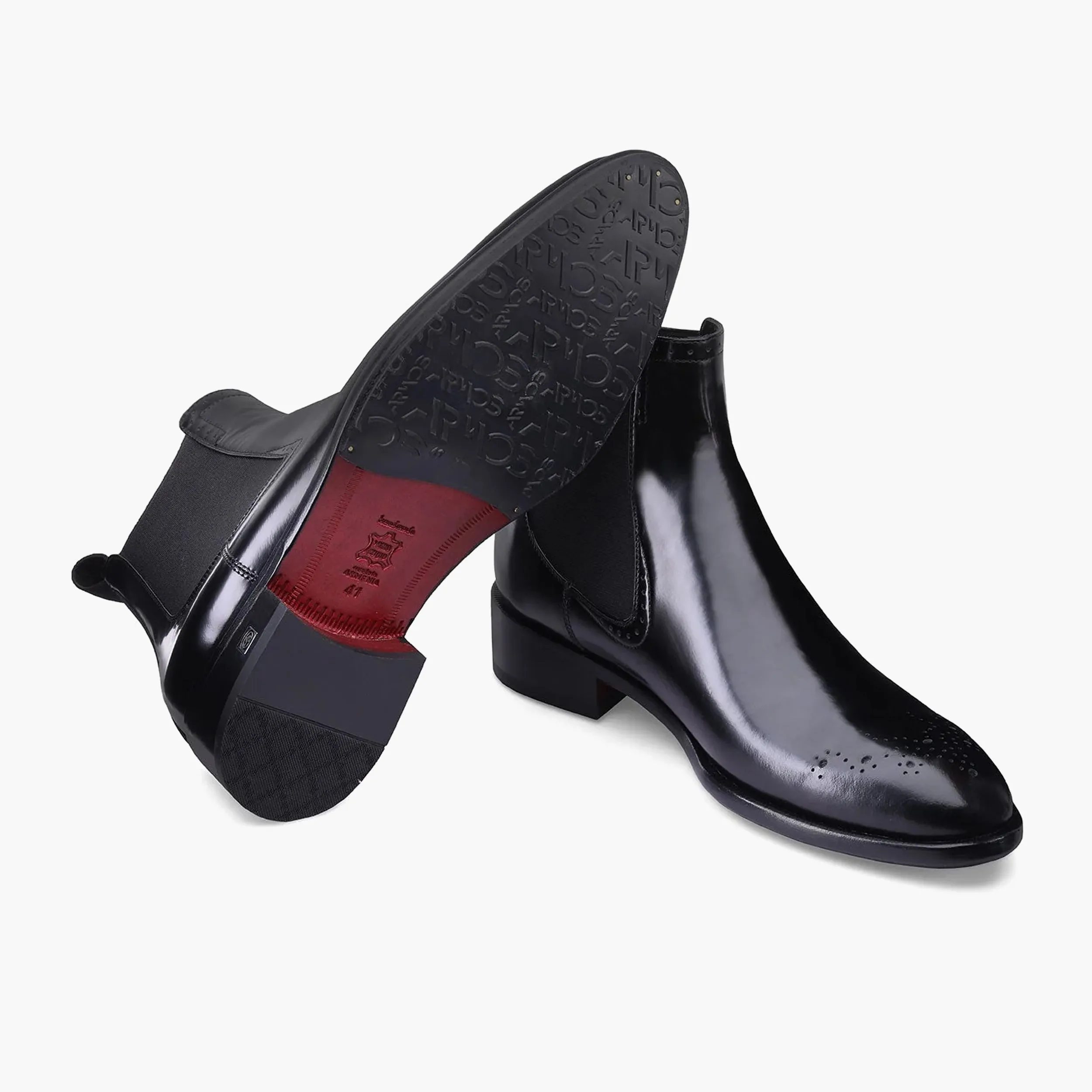 Men's Black Patent Leather Chelsea Boot sold by Armos product image thumbnail 3