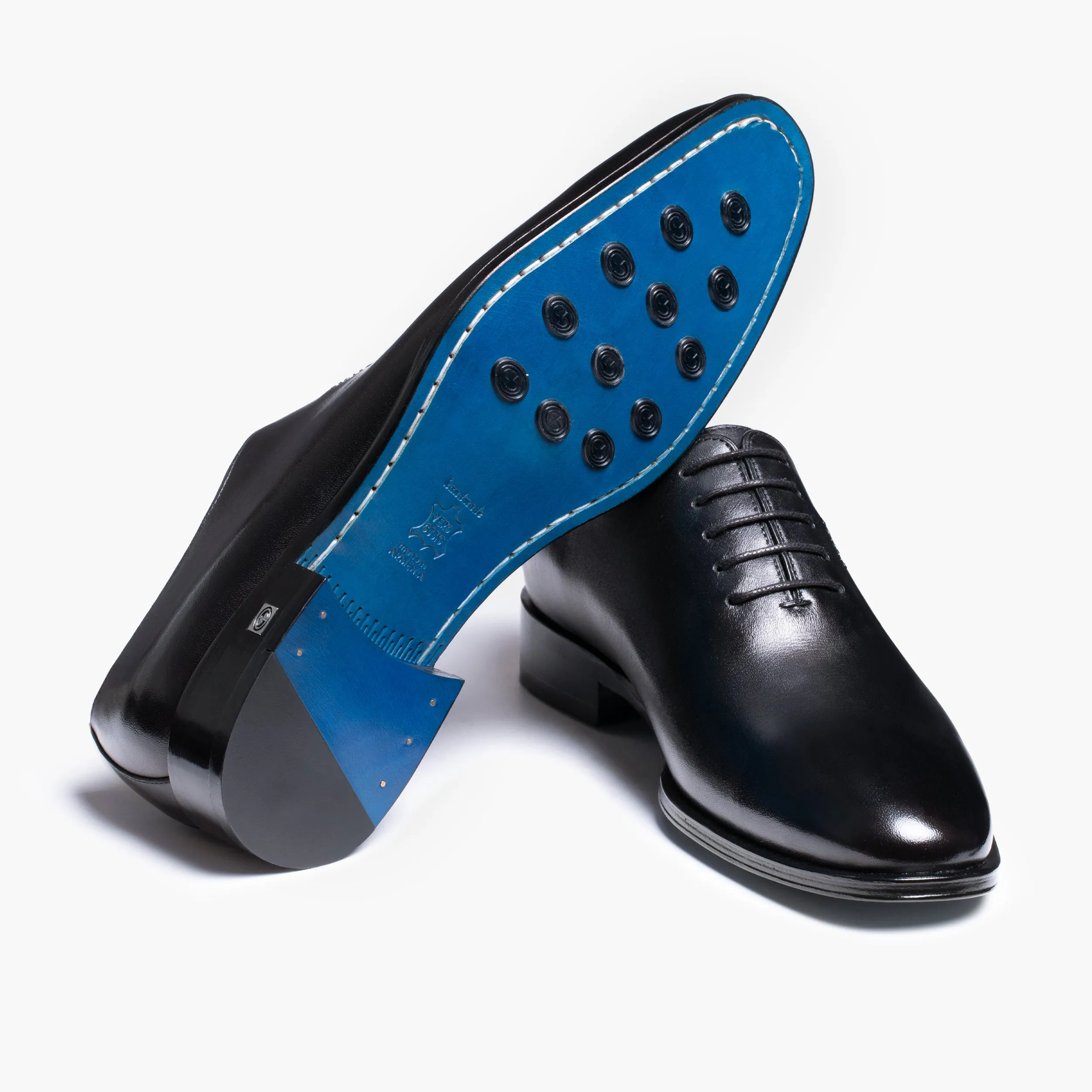 Men's Black Leather Oxford Lace-Up sold by Armos product image thumbnail 5