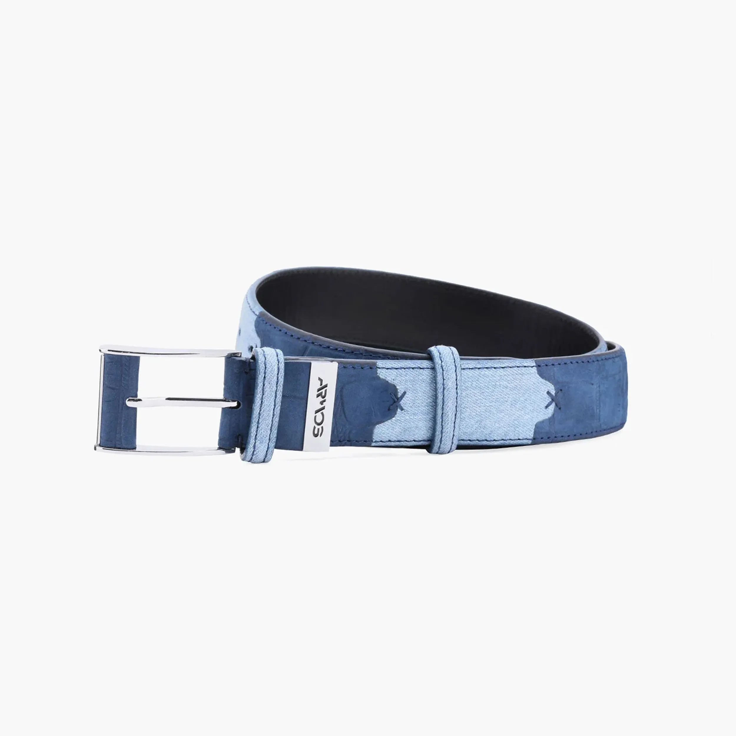 Men’s Blue Denim & Nubuck Belt sold by Armos