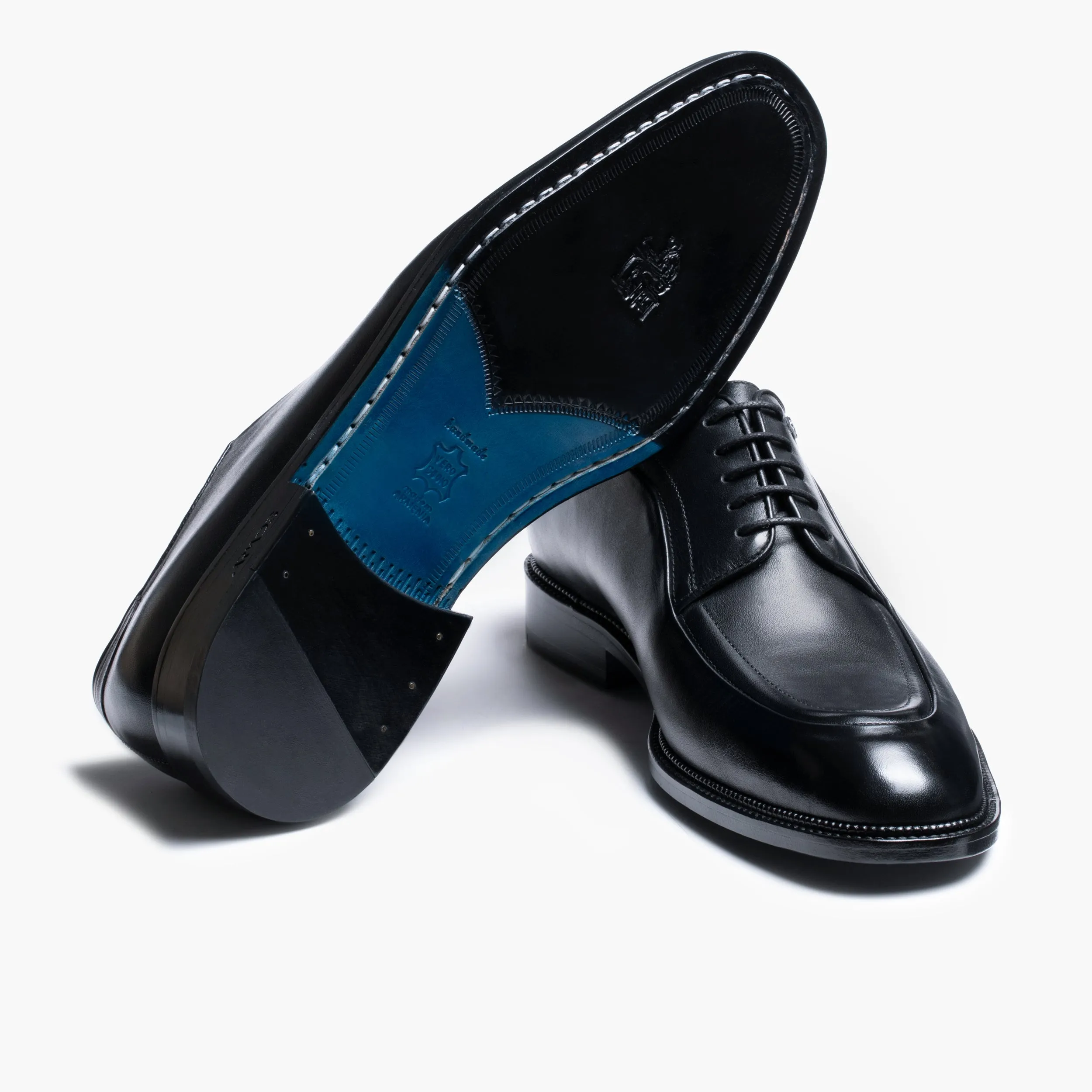 Men’s Black Leather Apron Derby sold by Armos product image thumbnail 3