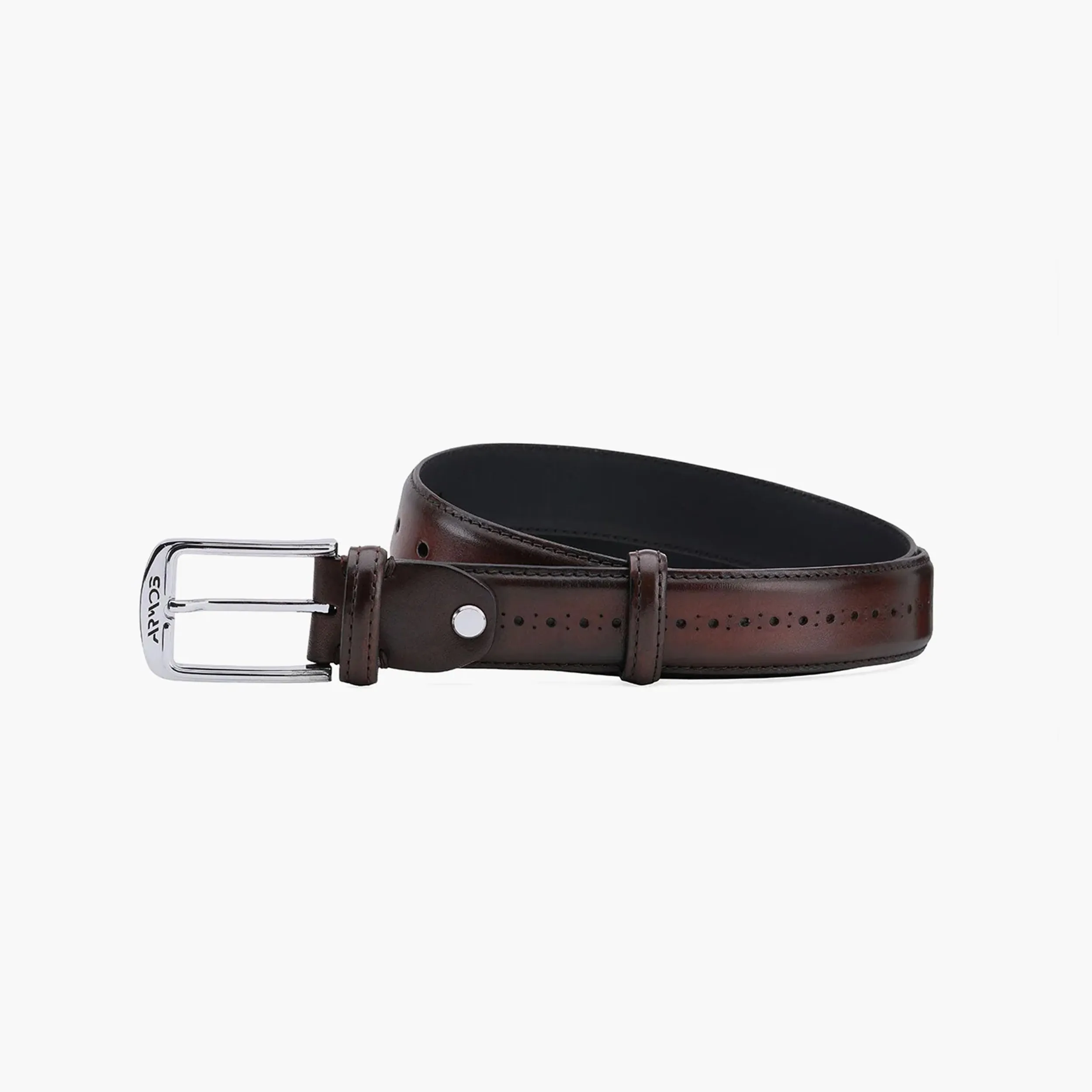 Men’s Dark Brown Patina Leather Belt sold by Armos