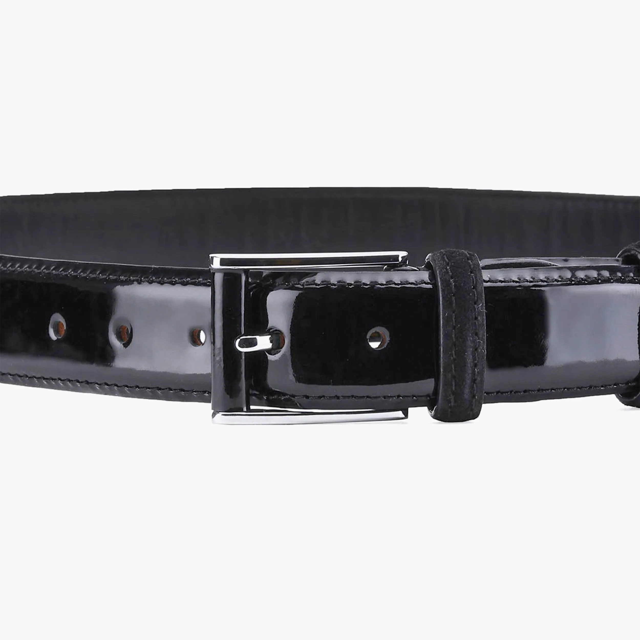 Men's Black Patent Leather Belt sold by Armos product image thumbnail 4