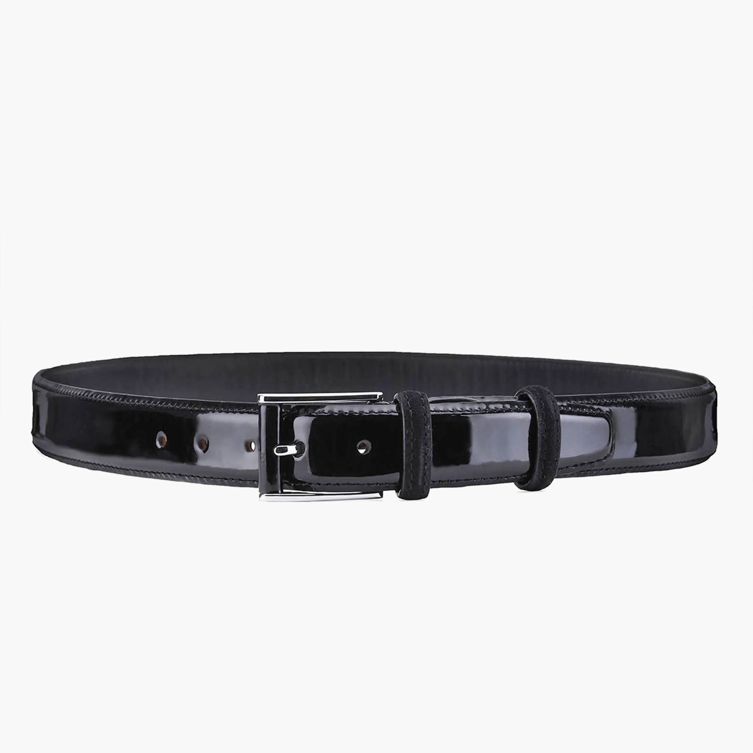 Men's Black Patent Leather Belt sold by Armos product image thumbnail 3