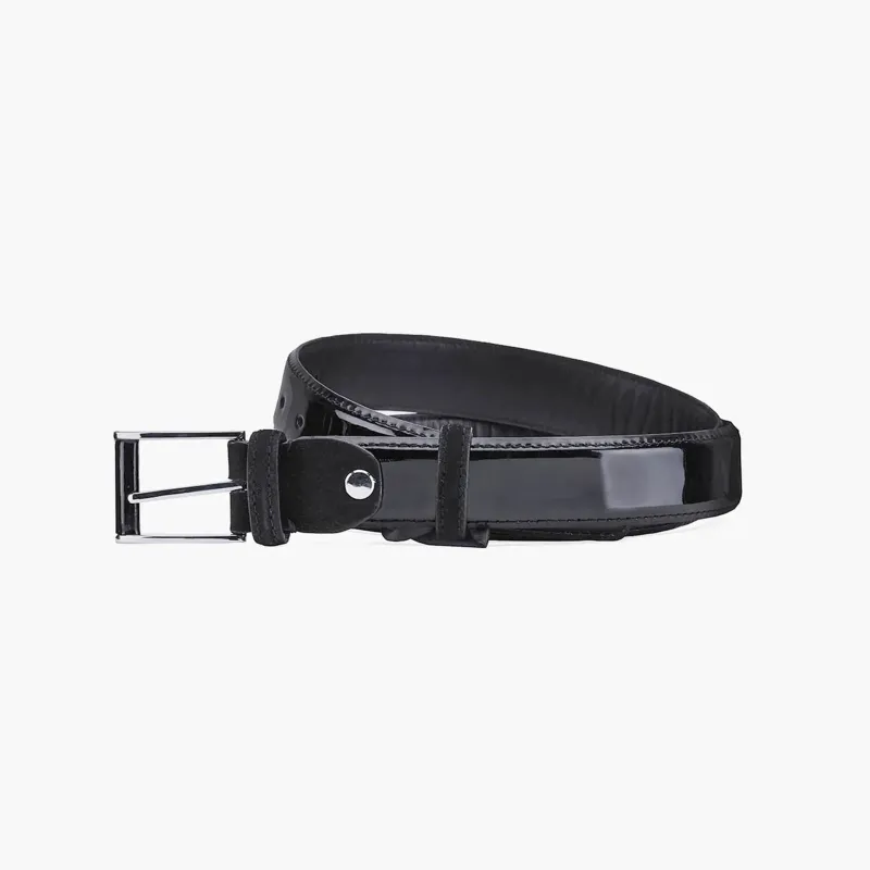 Men's Black Patent Leather Belt sold by Armos