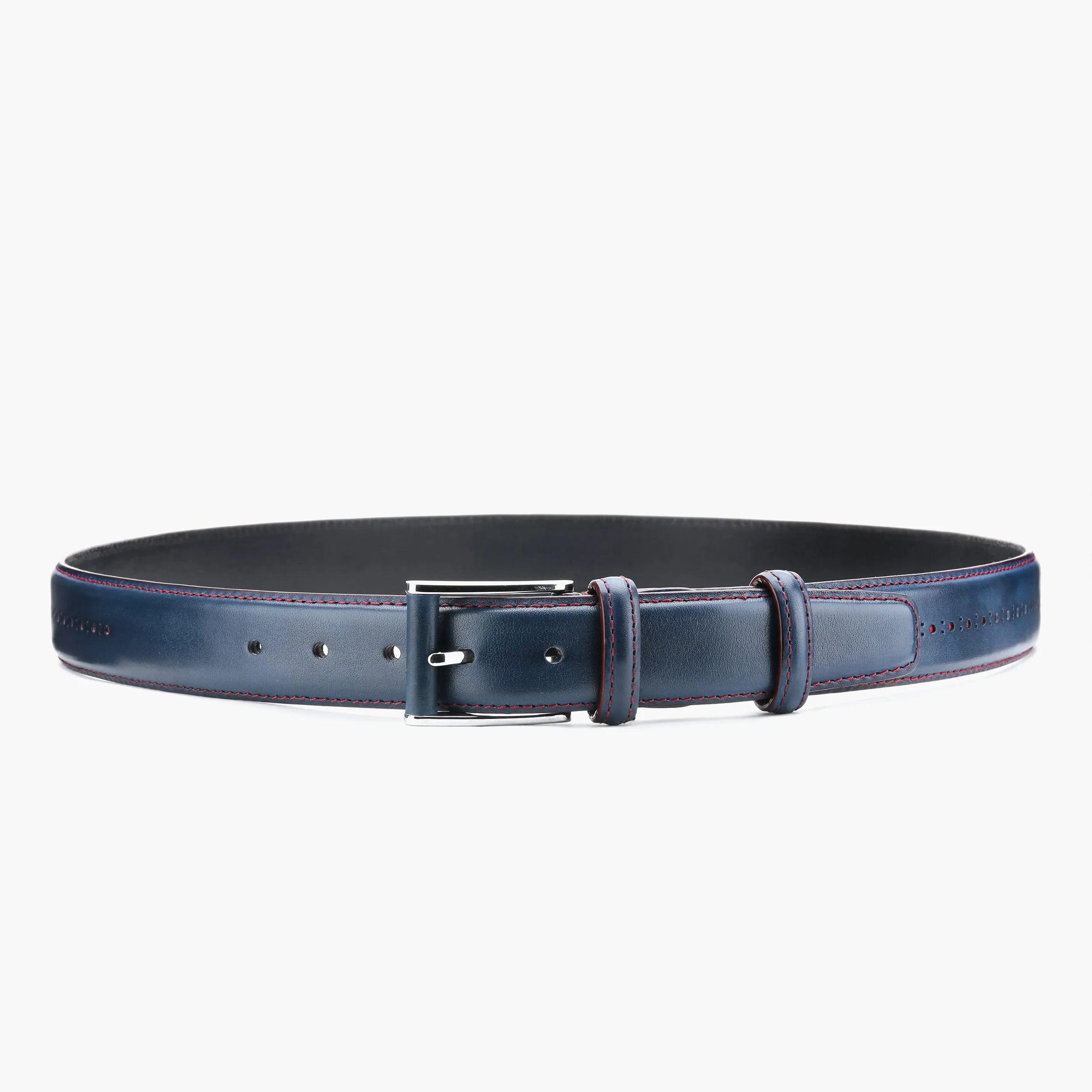 Blue leather belt sold by Armos product image thumbnail 3