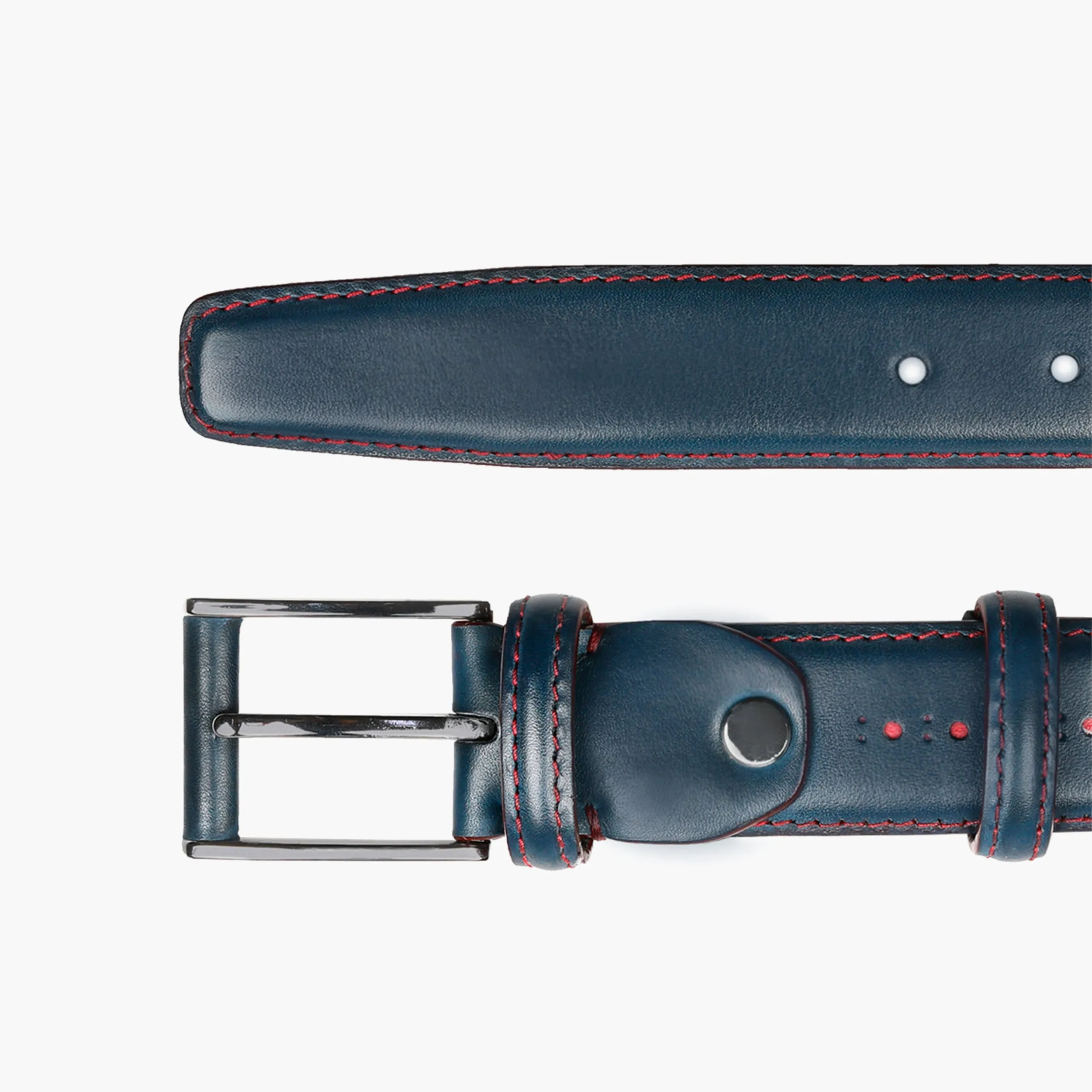 Blue leather belt sold by Armos product image thumbnail 2