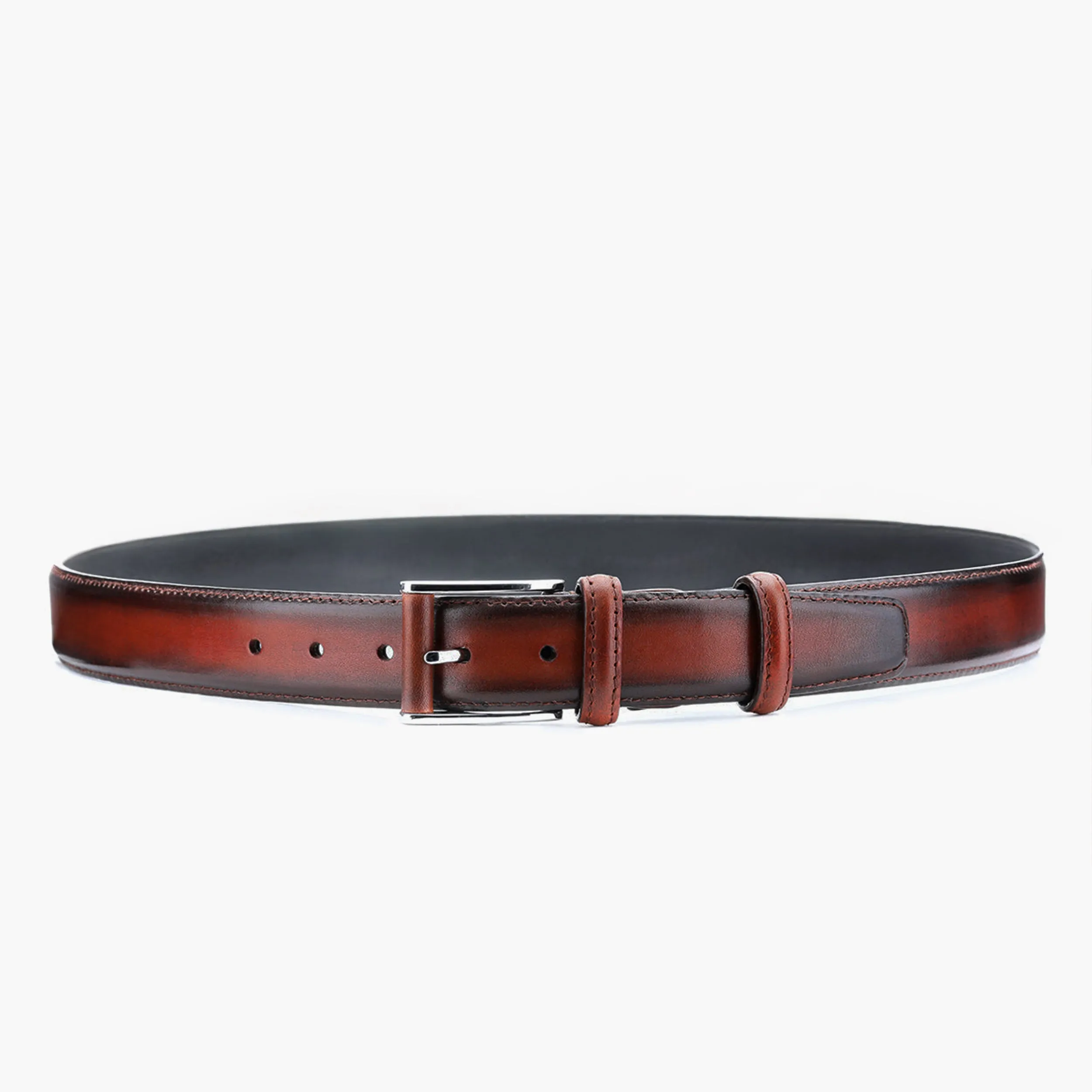 Men’s Cherry Patina Leather Belt sold by Armos
