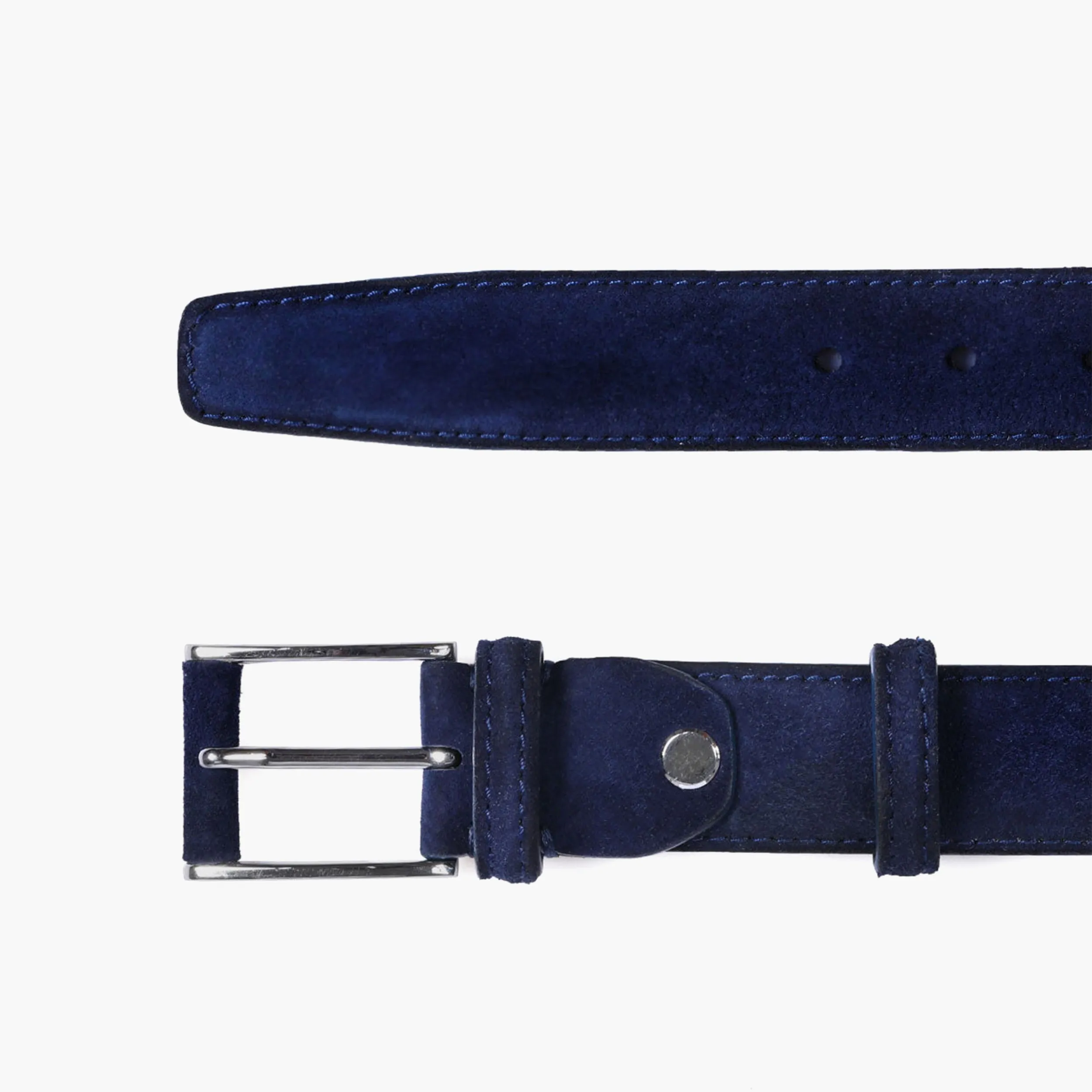 Men’s Deep Navy Suede Belt sold by Armos product image thumbnail 3