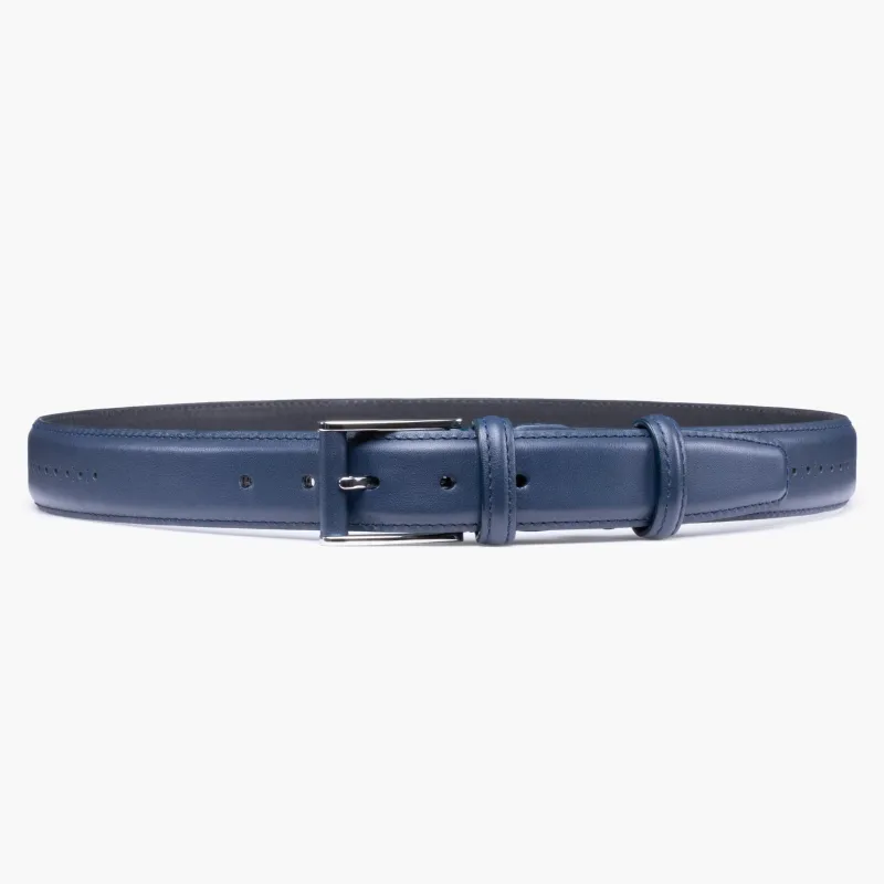 Men’s Deep Navy Leather Belt sold by Armos