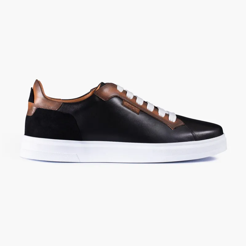 Men’s Brown Leather and Nubuck Sneaker made by Armos