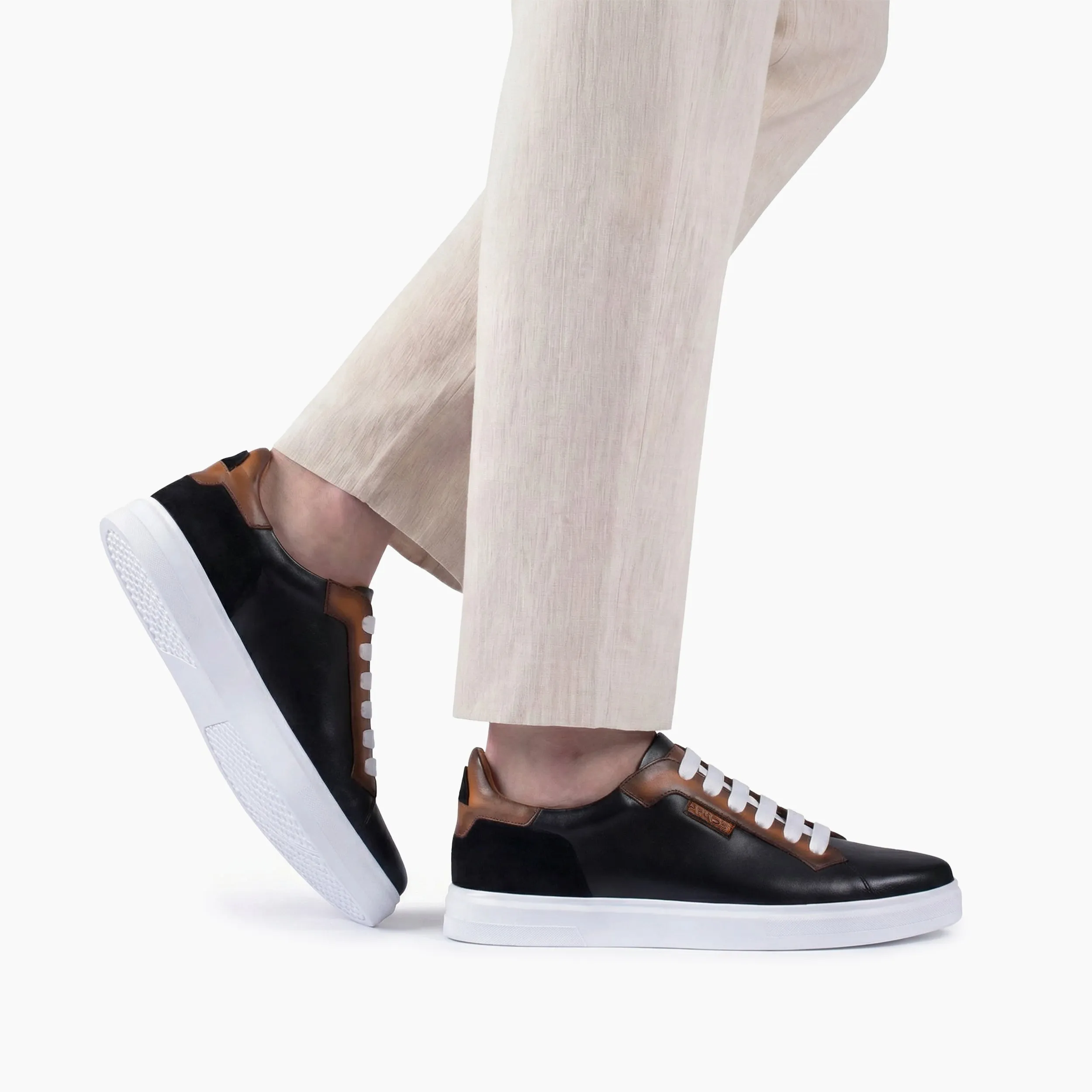 Men’s Brown Leather and Nubuck Sneaker sold by Armos product image thumbnail 2