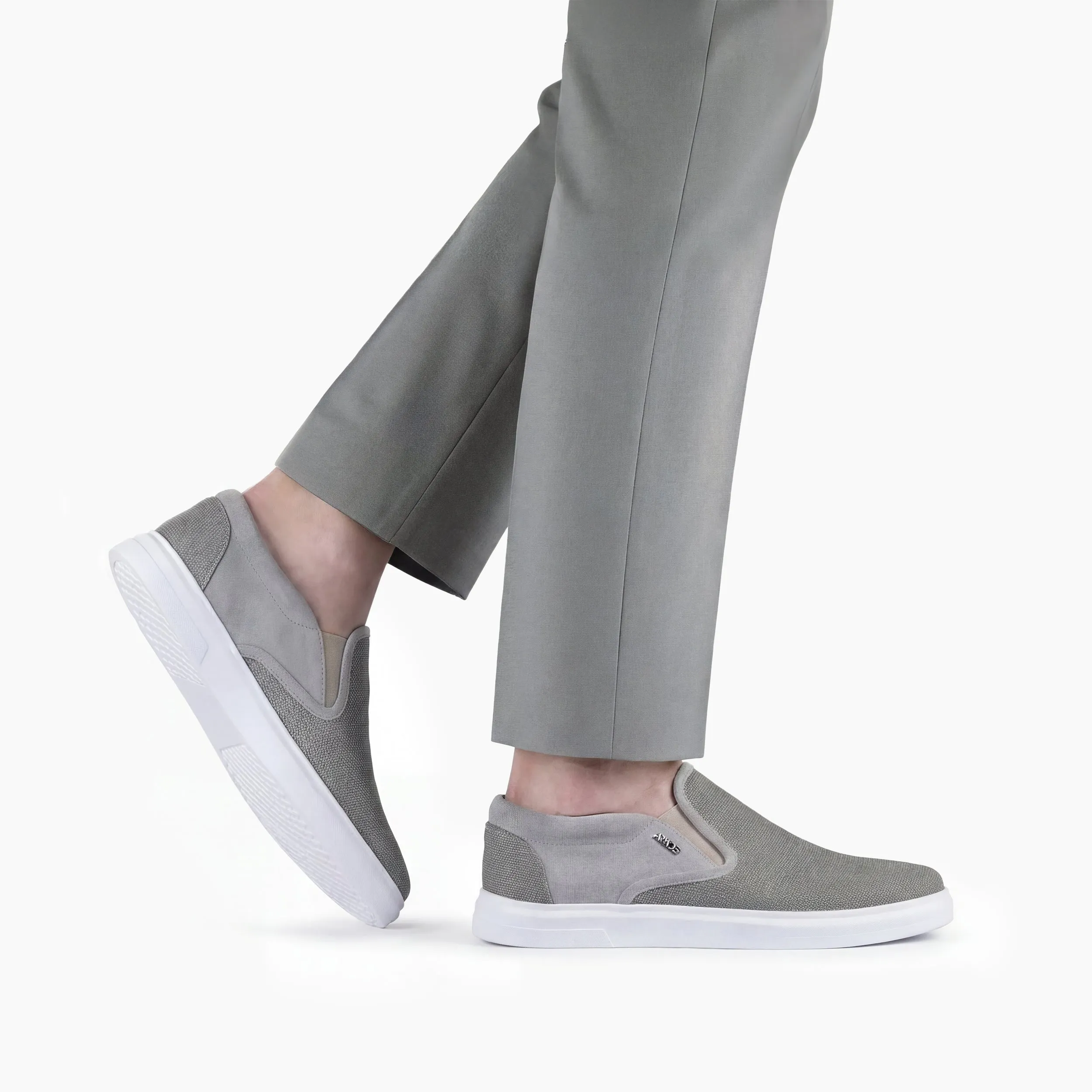 Men's Beige Linen Slip-On Sneaker sold by Armos product image thumbnail 2